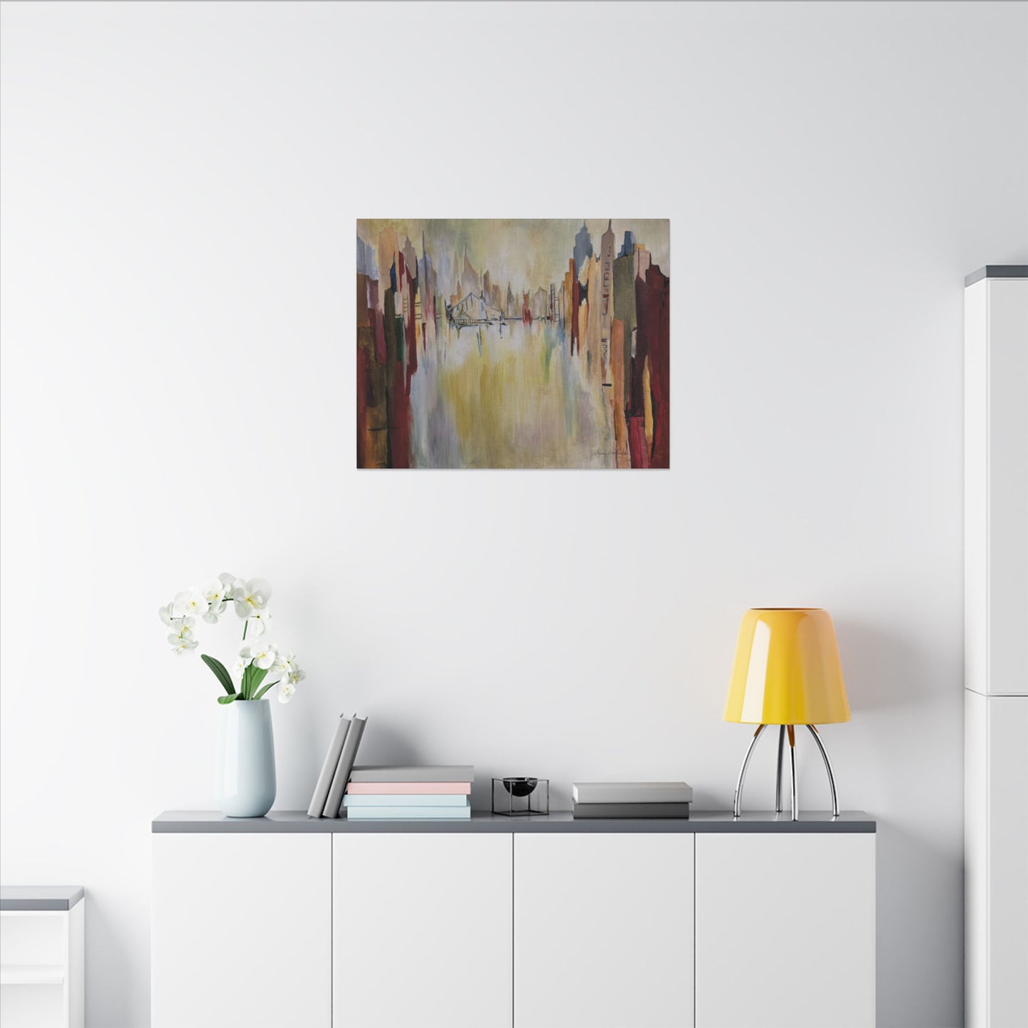 Abstract Landscape Canvas Art - Stretched Matte Wall Decor