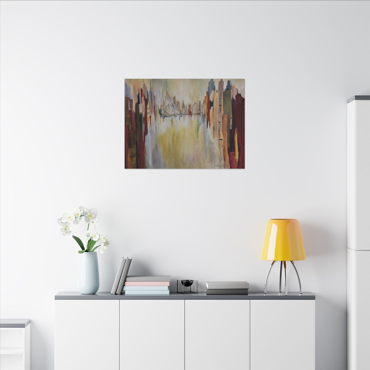 Abstract Landscape Canvas Art - Stretched Matte Wall Decor