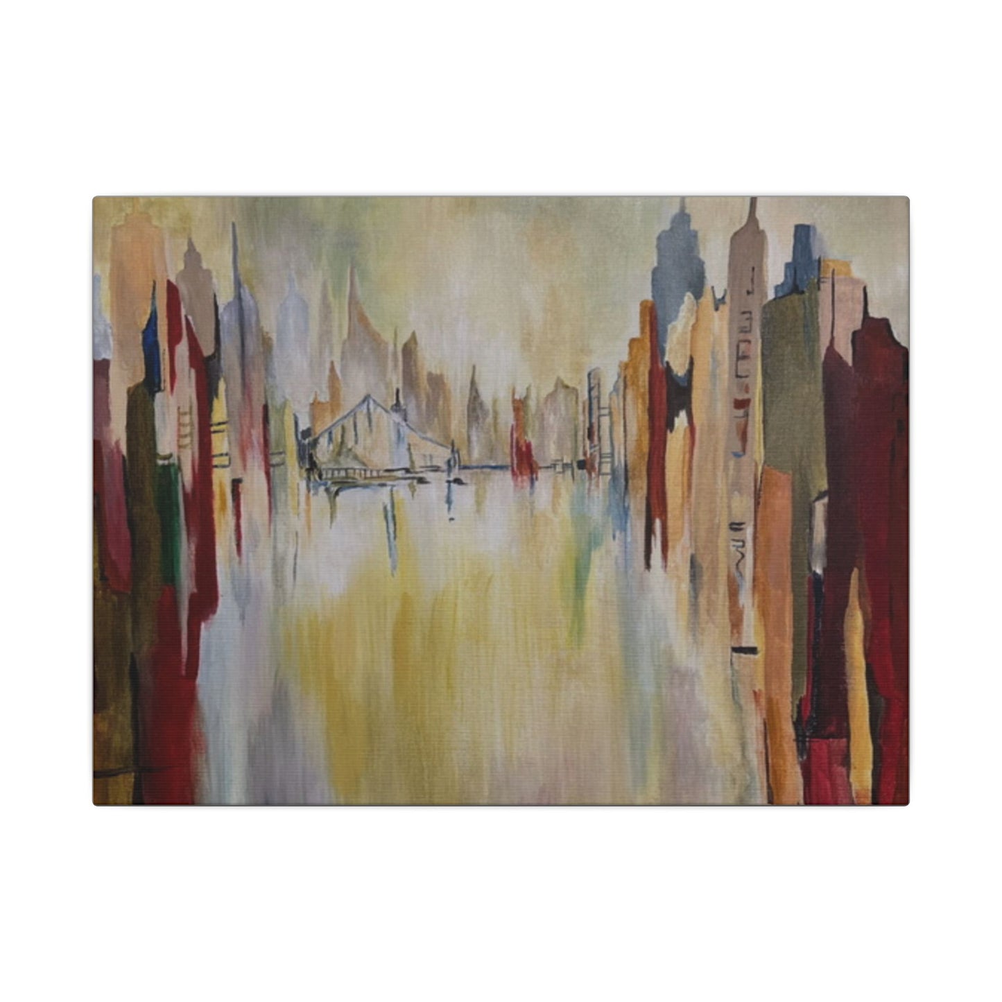 Abstract Landscape Canvas Art - Stretched Matte Wall Decor