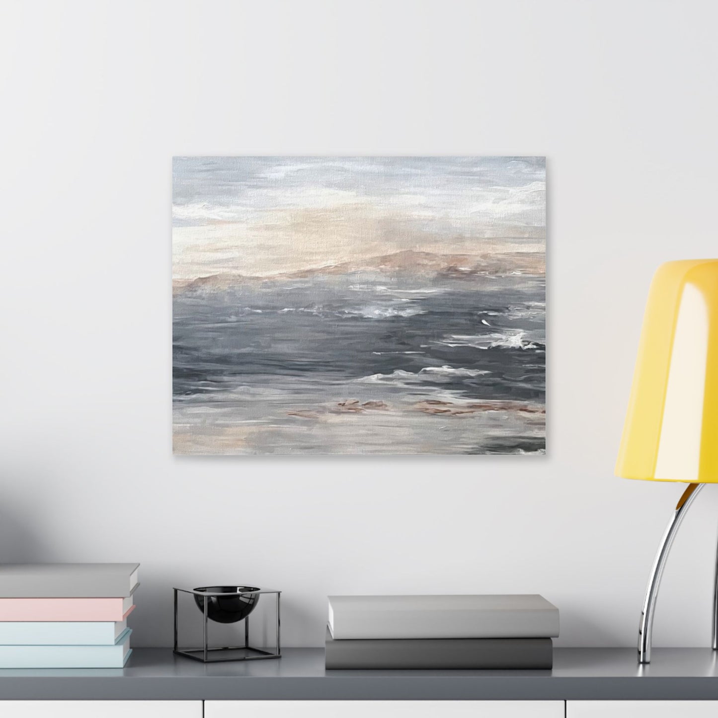 Serene Ocean Stretch Canvas Wall Art - Tranquil Coastal Décor
