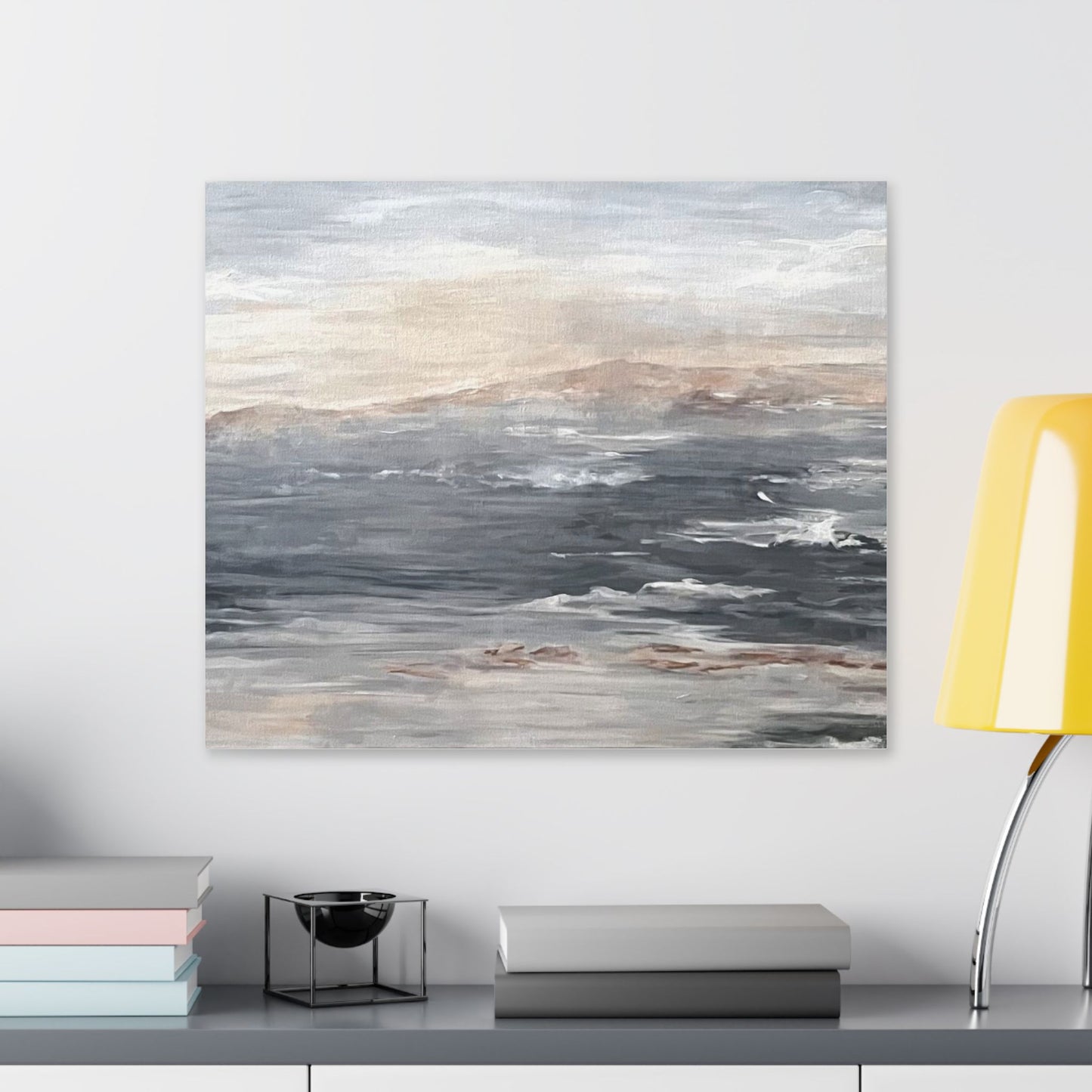 Serene Ocean Stretch Canvas Wall Art - Tranquil Coastal Décor