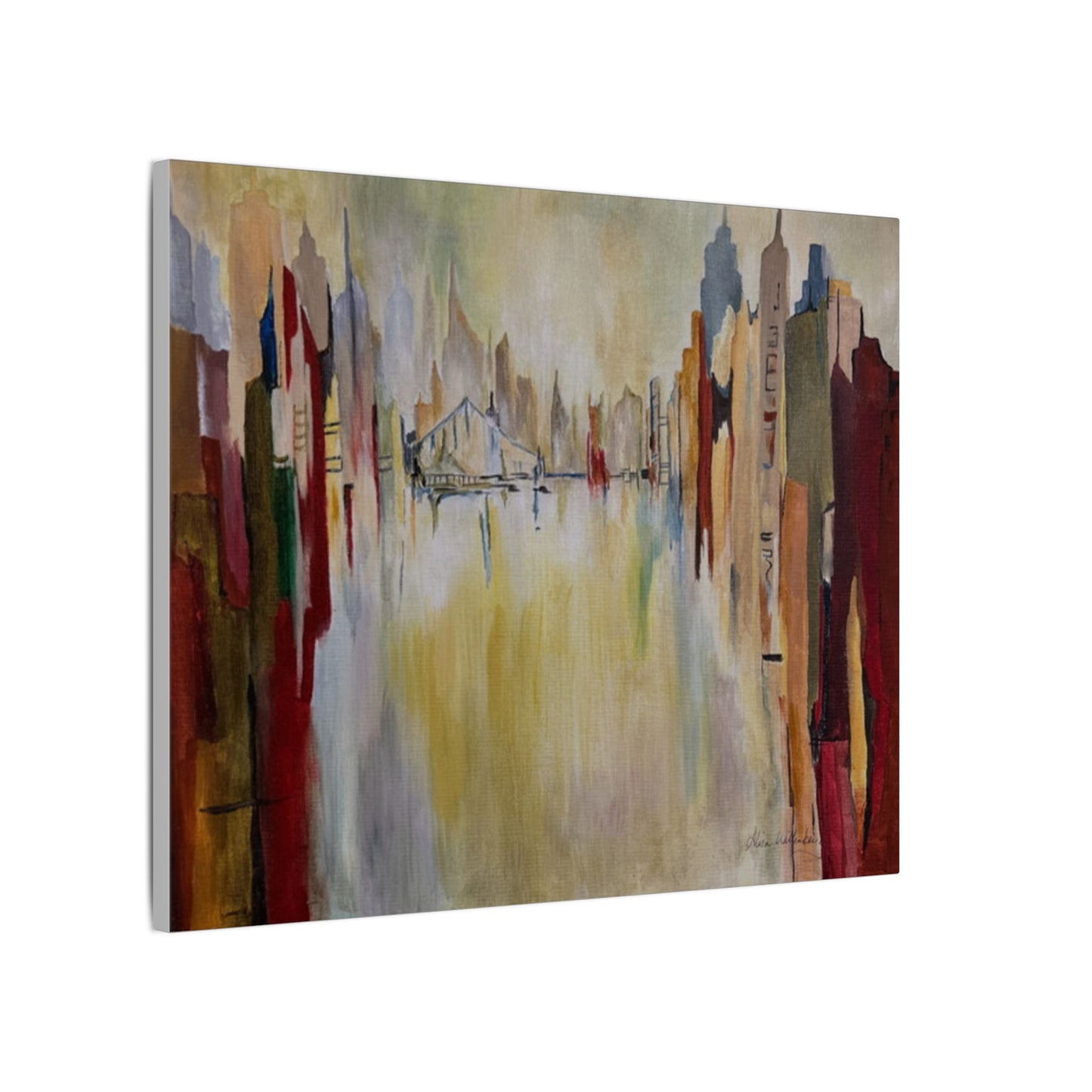 Abstract Landscape Canvas Art - Stretched Matte Wall Decor