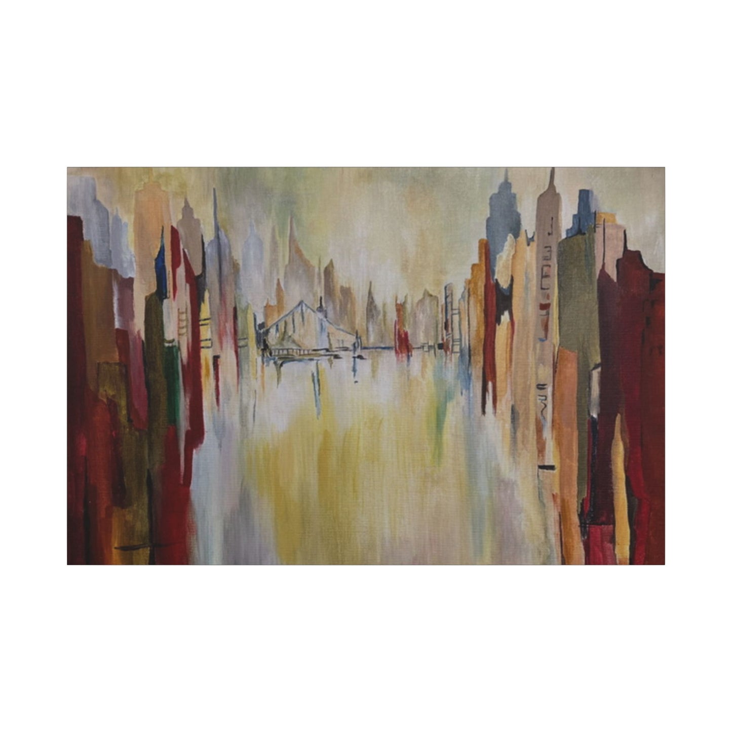 Abstract Landscape Canvas Art - Stretched Matte Wall Decor