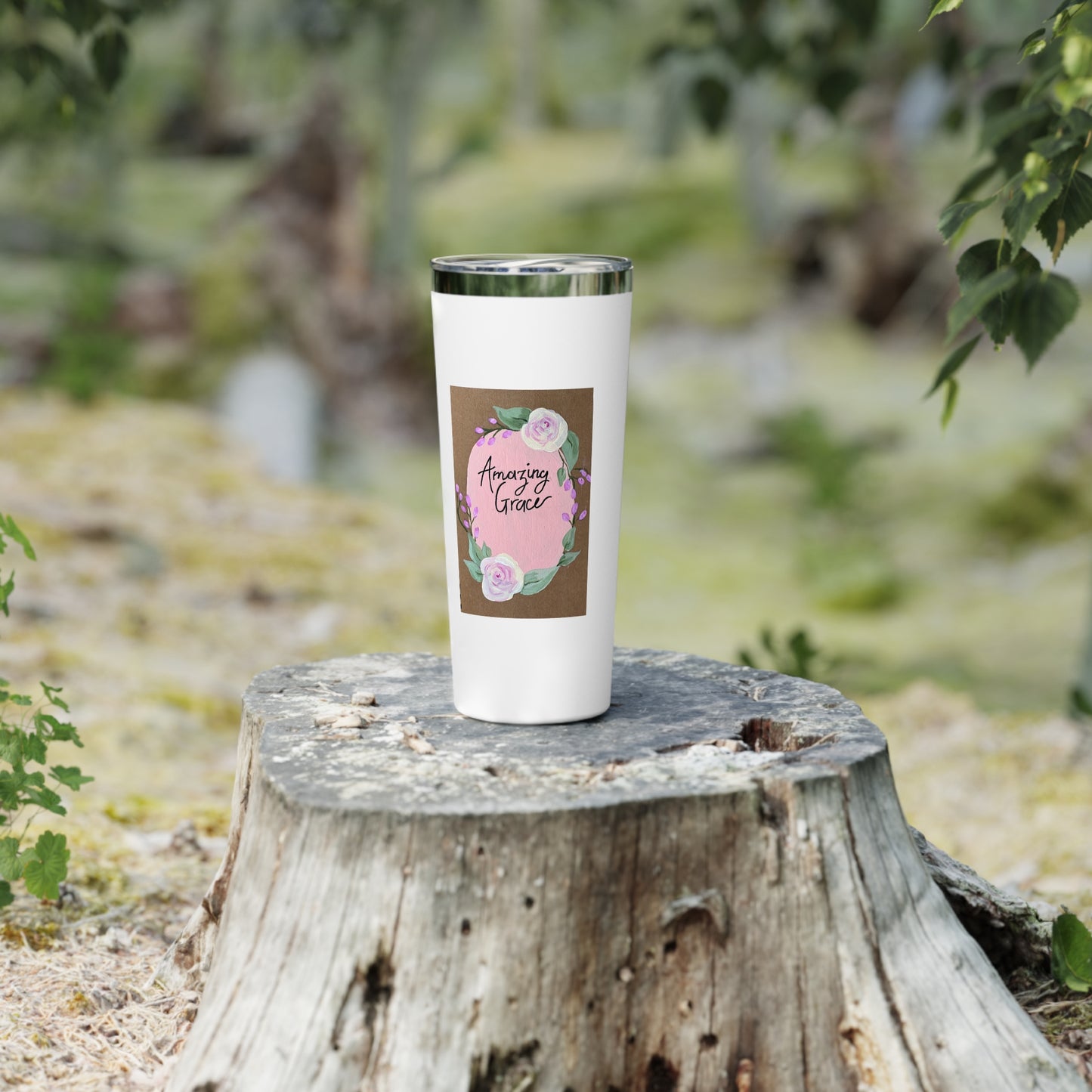 Amazing Grace Pink - Copper Vacuum Insulated Tumbler, 22oz