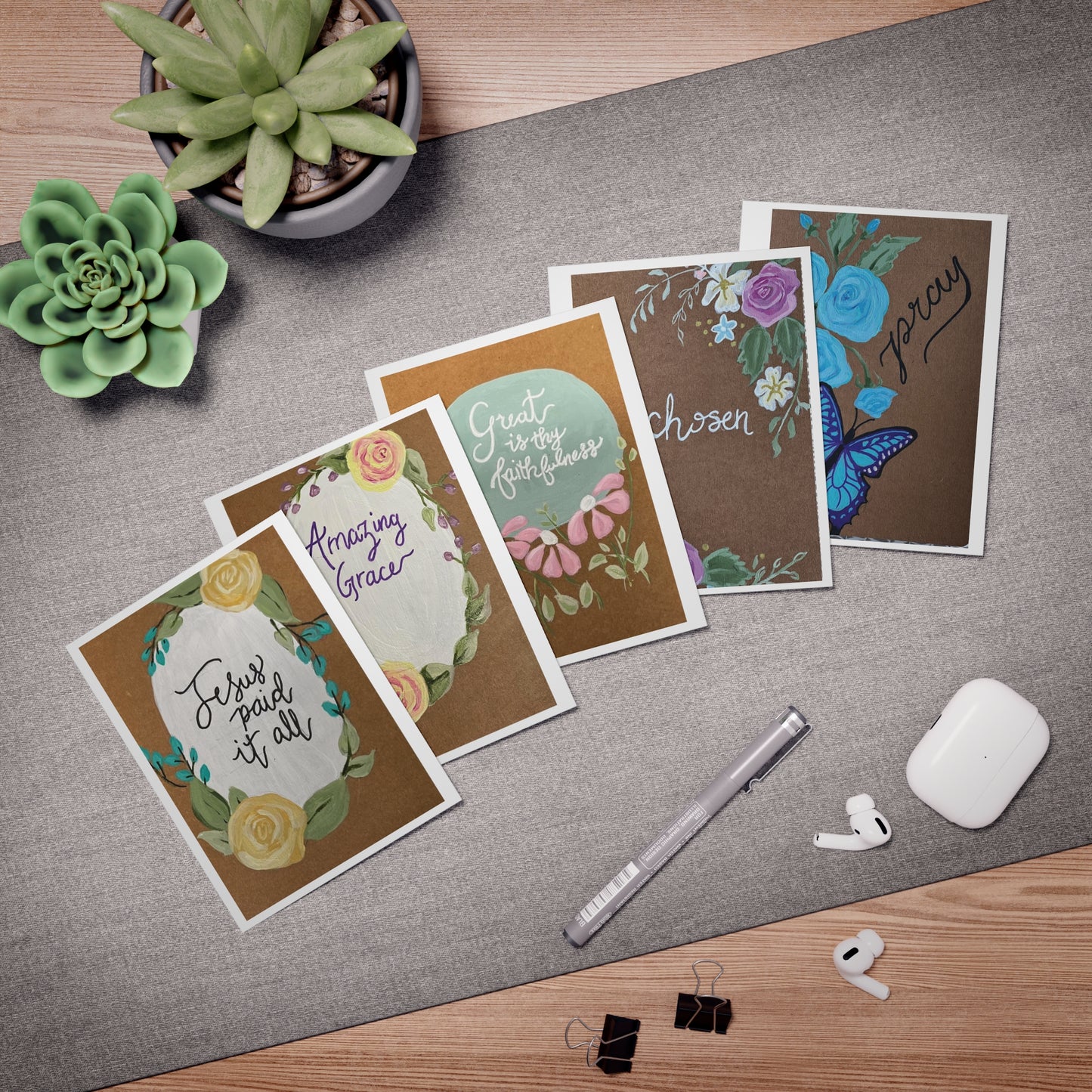 Faith Edition - Multi-Design Greeting Cards (5-Pack)