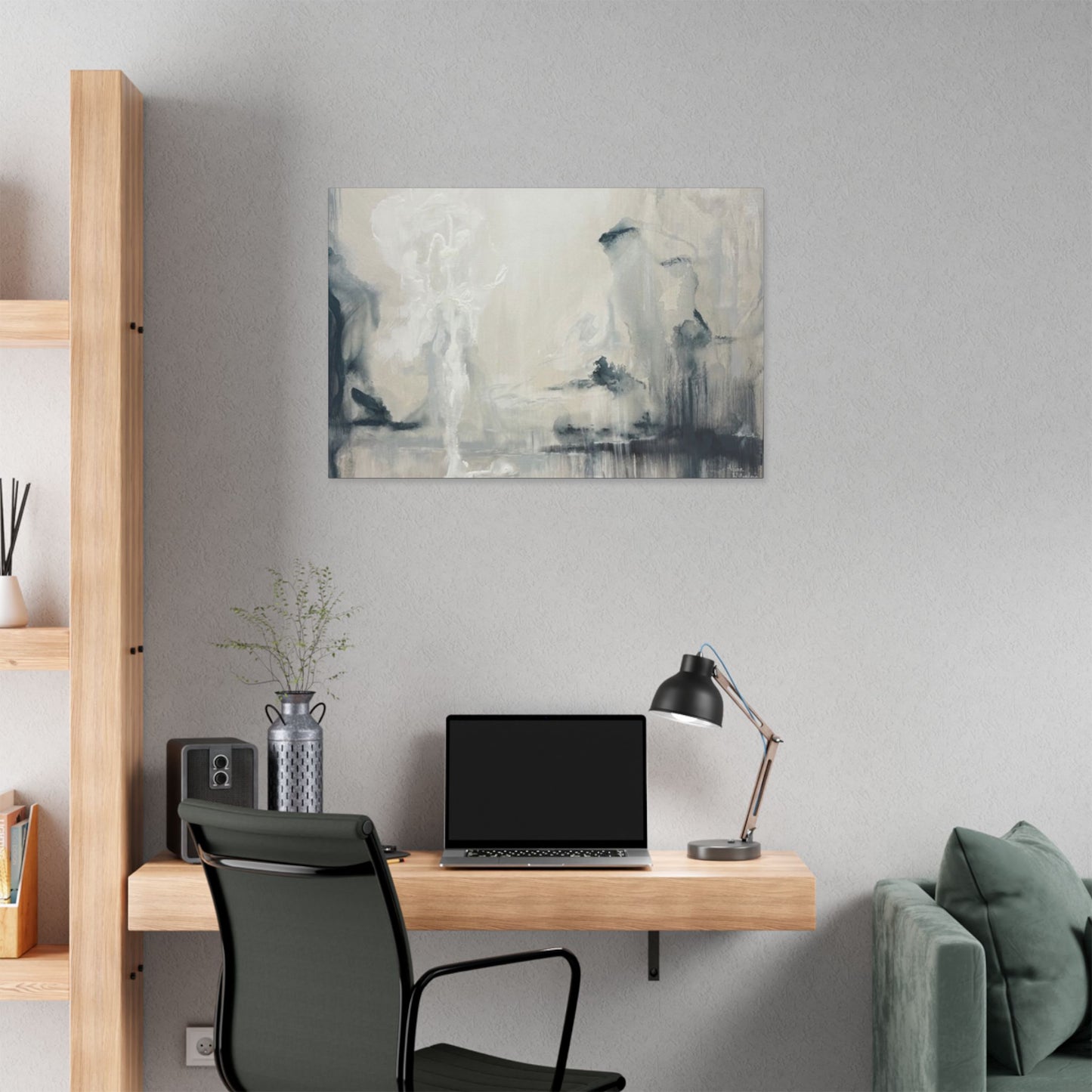 Angels I - Elegant Abstract Stretched Canvas Art for Modern Home Decor