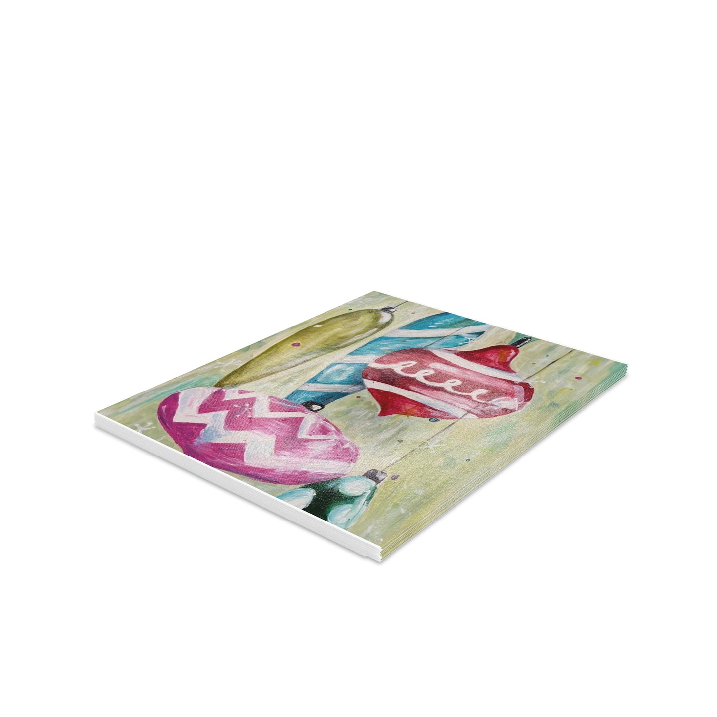 Christmas Bulbs - Greeting cards (8, 16, and 24 pcs)