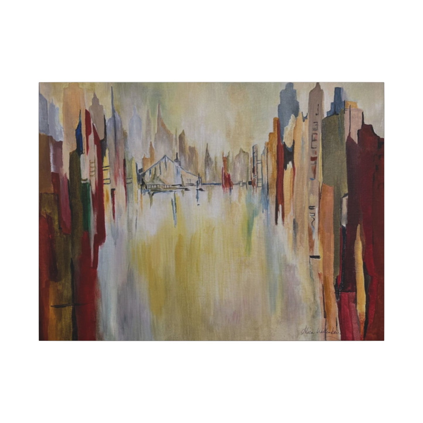 Abstract Landscape Canvas Art - Stretched Matte Wall Decor