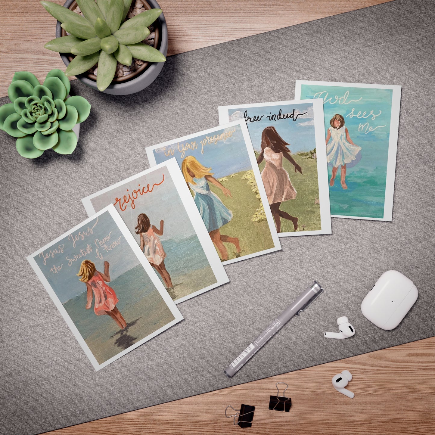 Girls Edition - Multi-Design Greeting Cards (5-Pack)