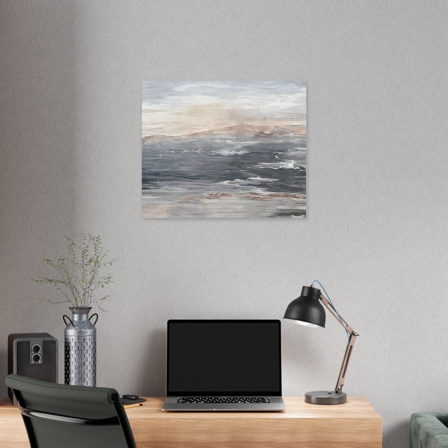 Serene Ocean Stretch Canvas Wall Art - Tranquil Coastal Décor