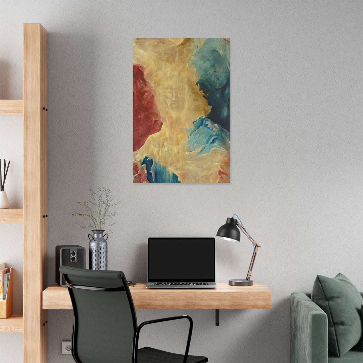 Serene Abstract Canvas Art - Mindfulness Decor for Home & Office