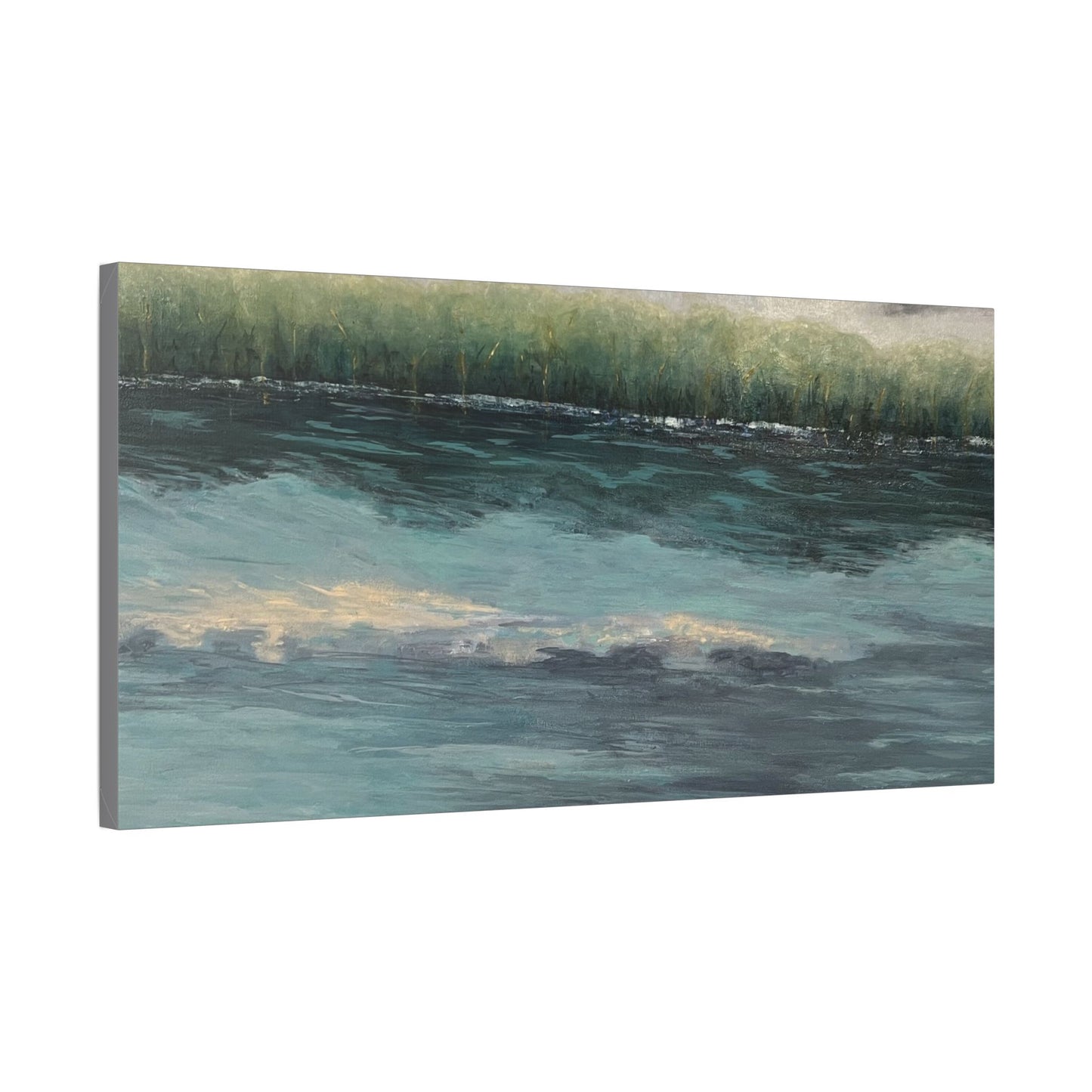 Serene Coastal Canvas Wall Art – Tranquil Ocean Landscape Decor