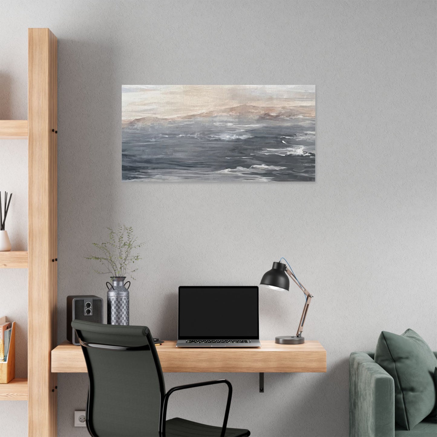 Serene Ocean Stretch Canvas Wall Art - Tranquil Coastal Décor