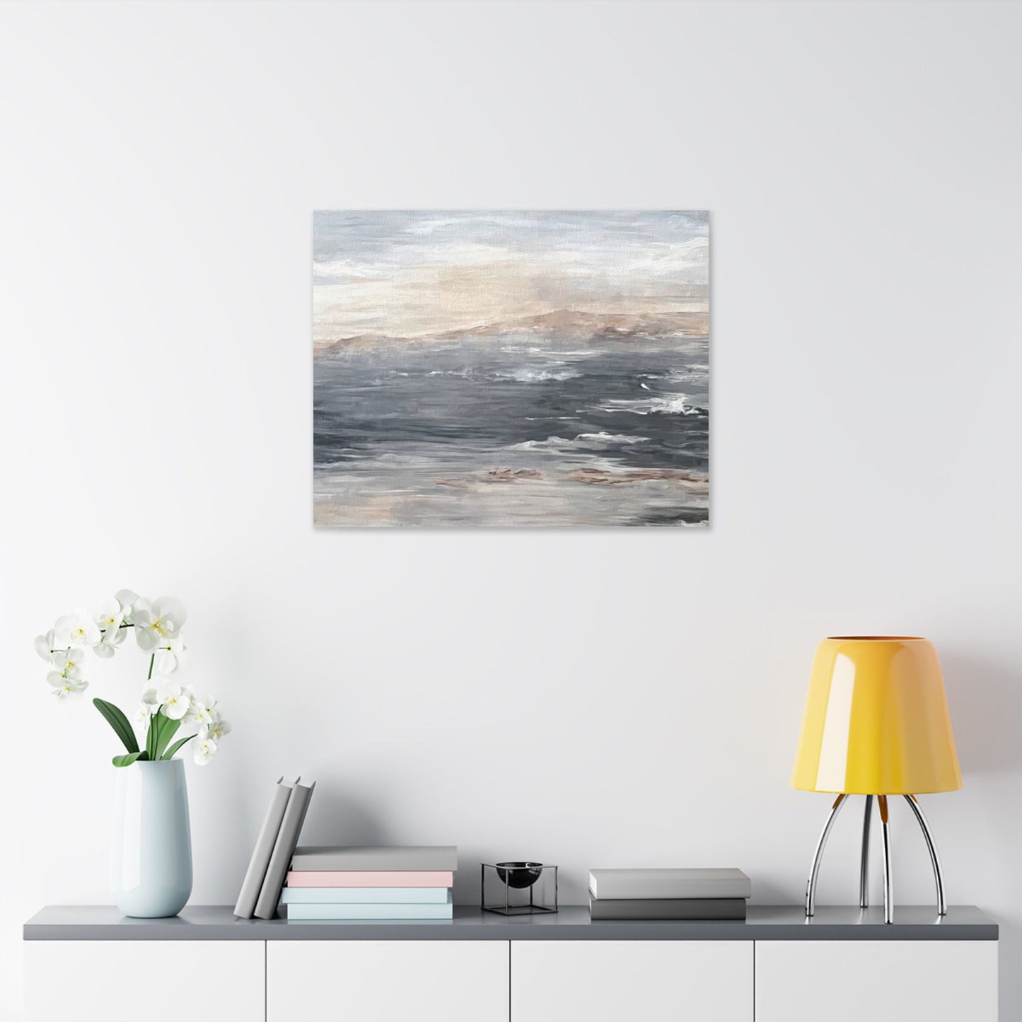 Serene Ocean Stretch Canvas Wall Art - Tranquil Coastal Décor