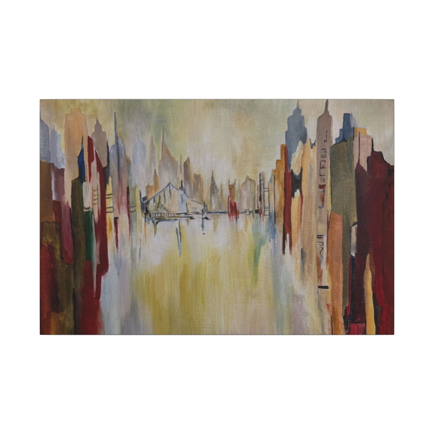 Abstract Landscape Canvas Art - Stretched Matte Wall Decor