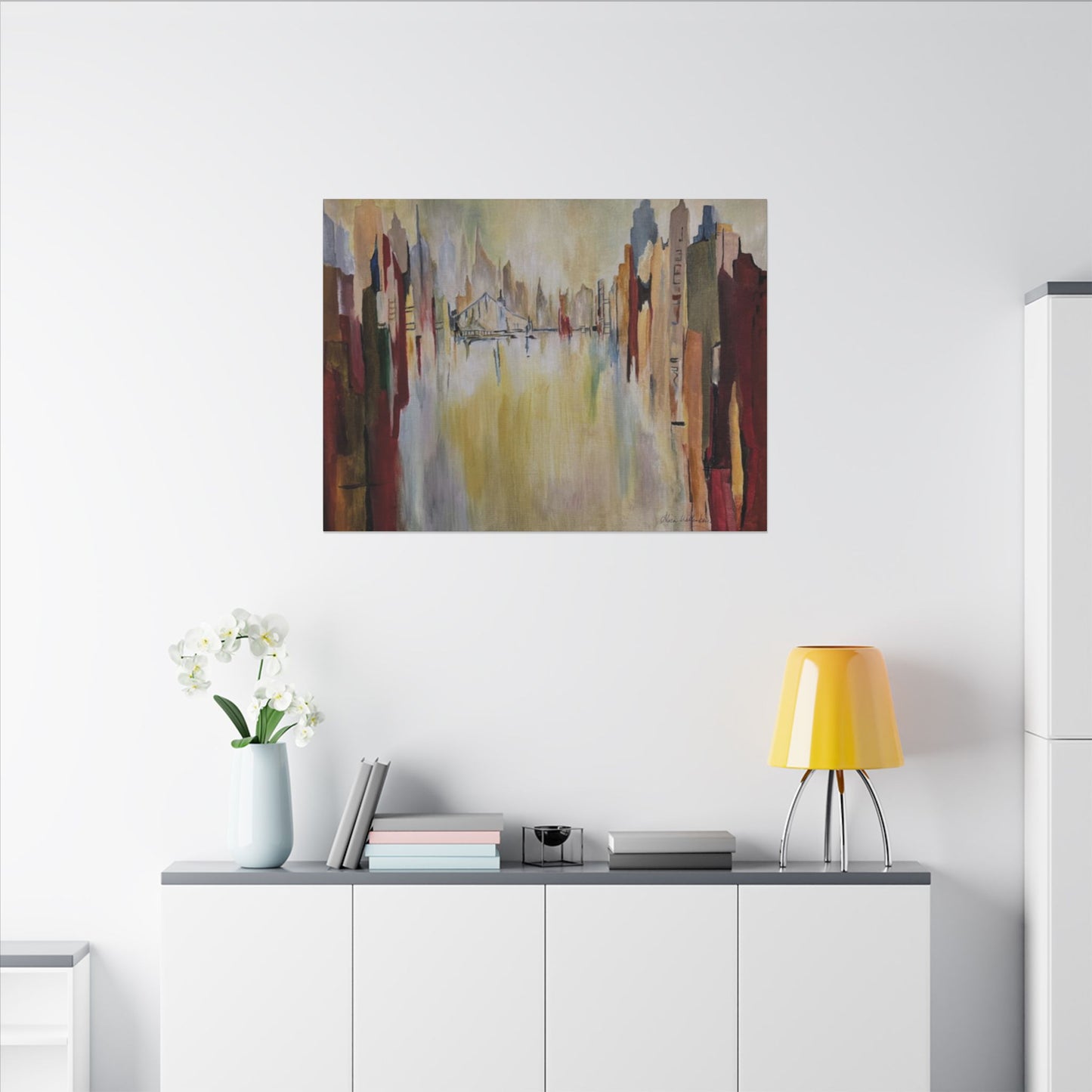 Abstract Landscape Canvas Art - Stretched Matte Wall Decor