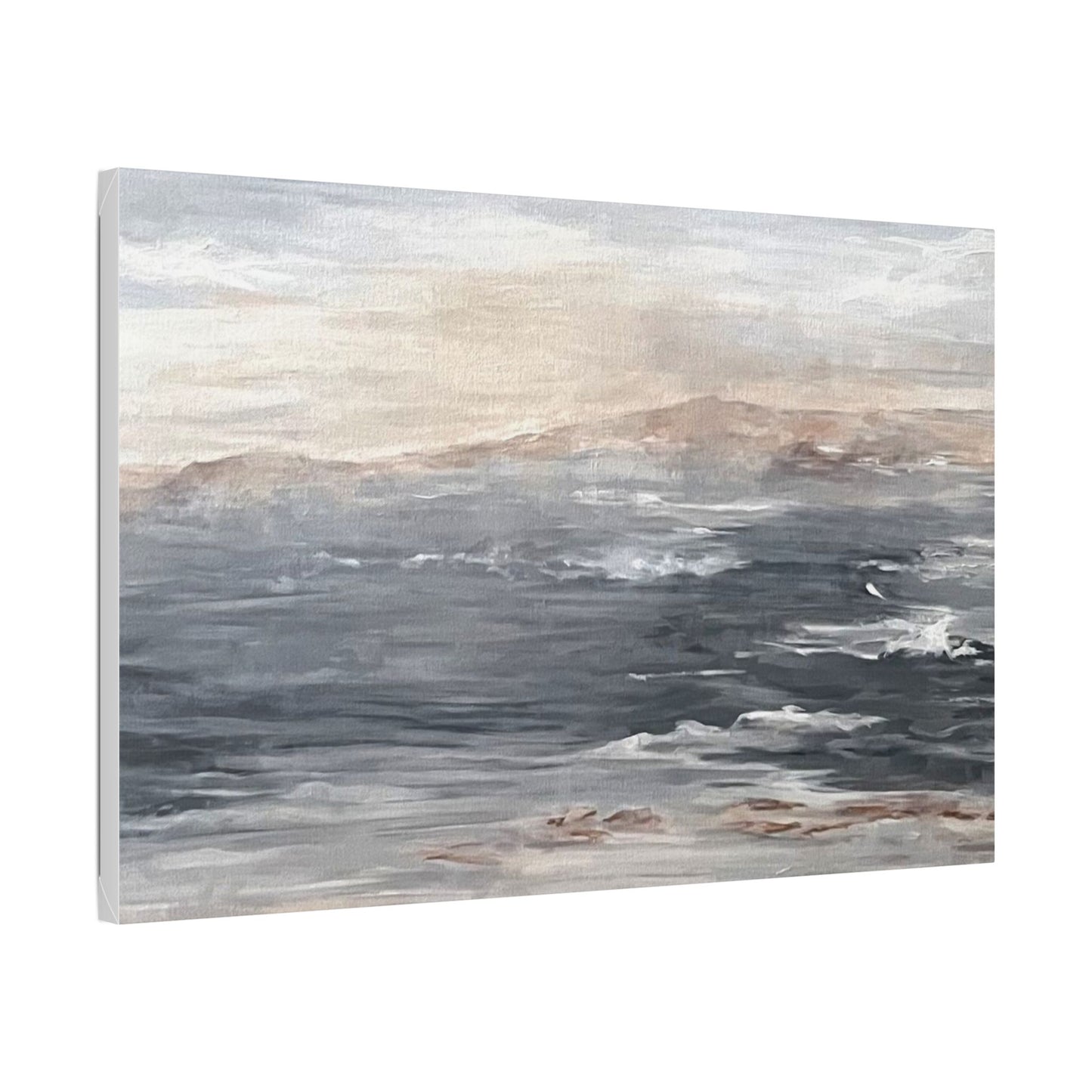 Serene Ocean Stretch Canvas Wall Art - Tranquil Coastal Décor