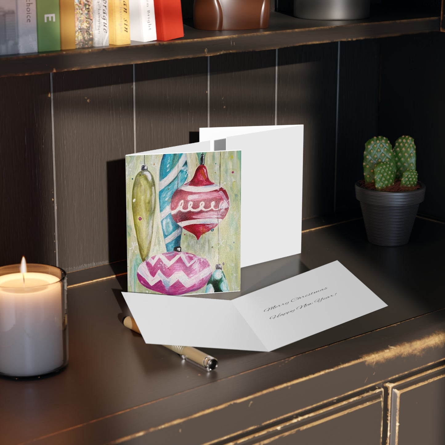 Christmas Bulbs - Greeting cards (8, 16, and 24 pcs)