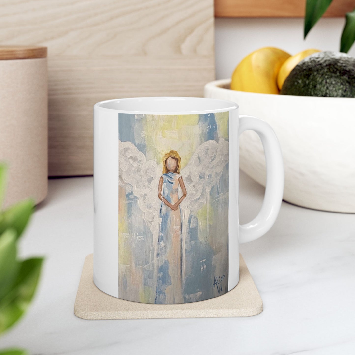 Artistic Floral Ceramic Mug - Unique Coffee Cup for Gifts, Home Décor, Tea Lovers, Birthdays, Mother’s Day, Relaxing Moments