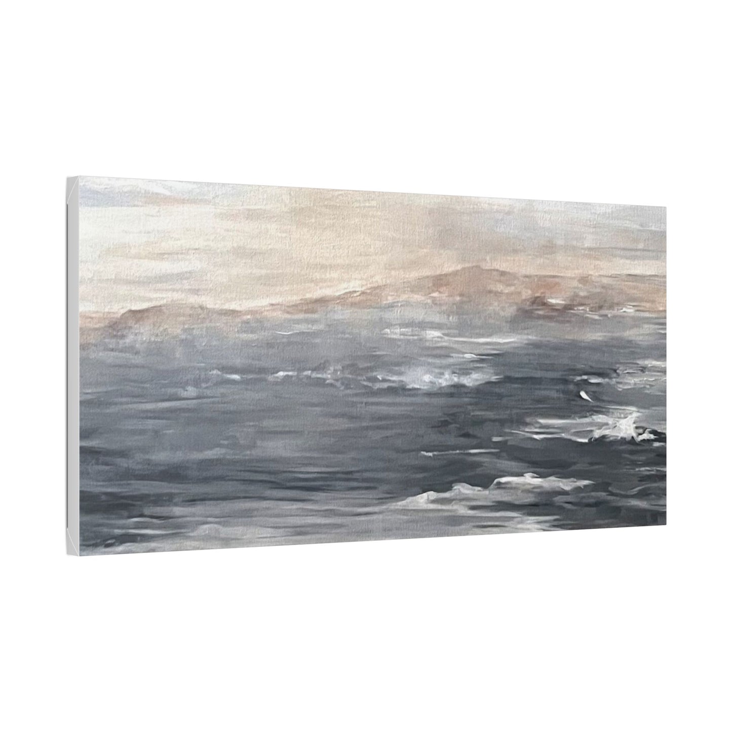 Serene Ocean Stretch Canvas Wall Art - Tranquil Coastal Décor