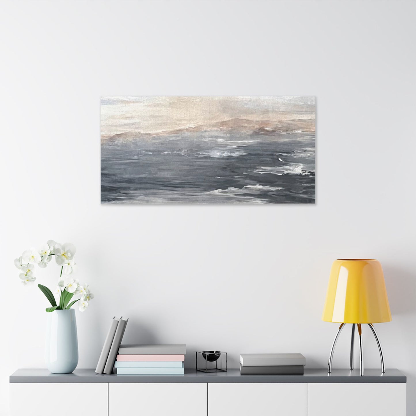 Serene Ocean Stretch Canvas Wall Art - Tranquil Coastal Décor
