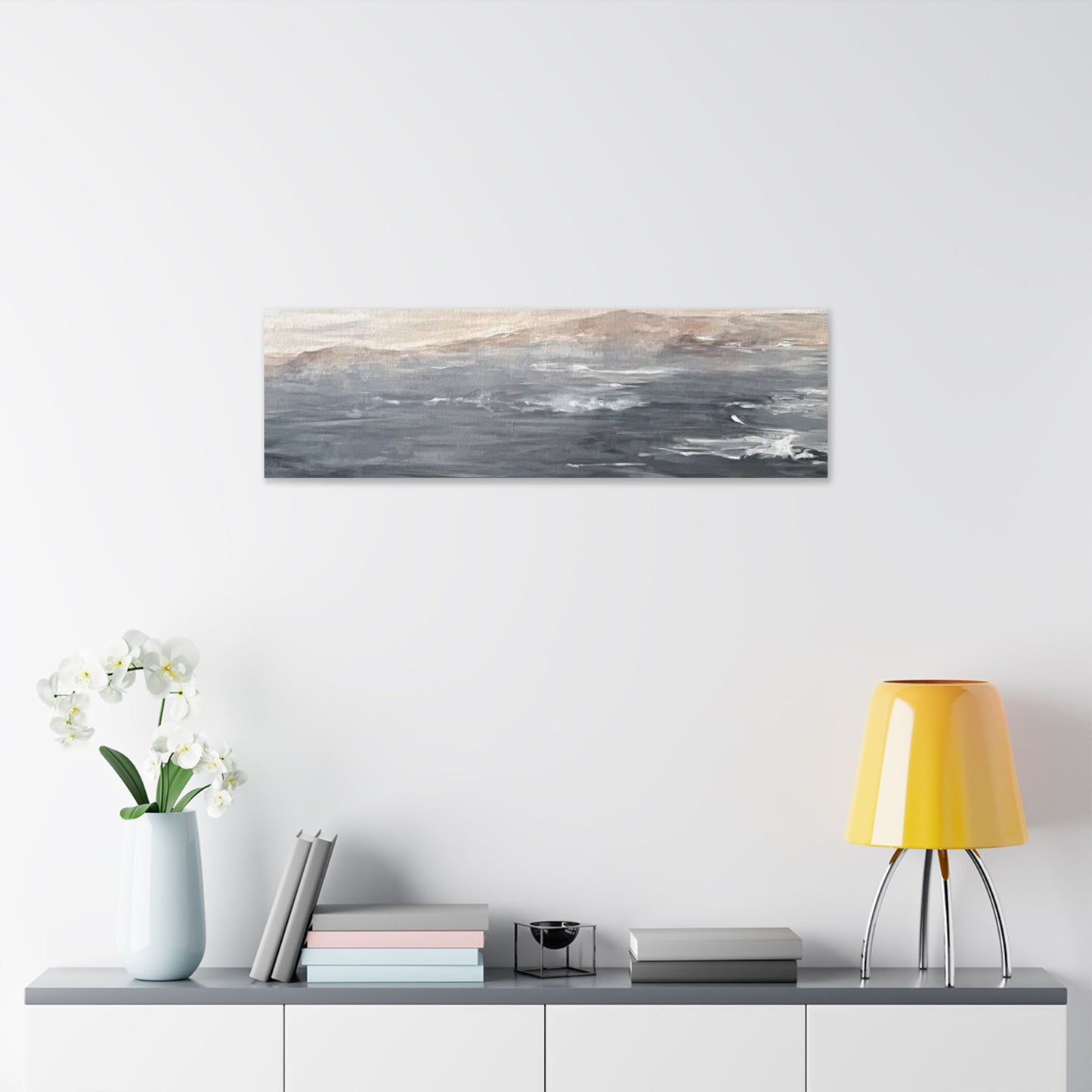 Serene Ocean Stretch Canvas Wall Art - Tranquil Coastal Décor