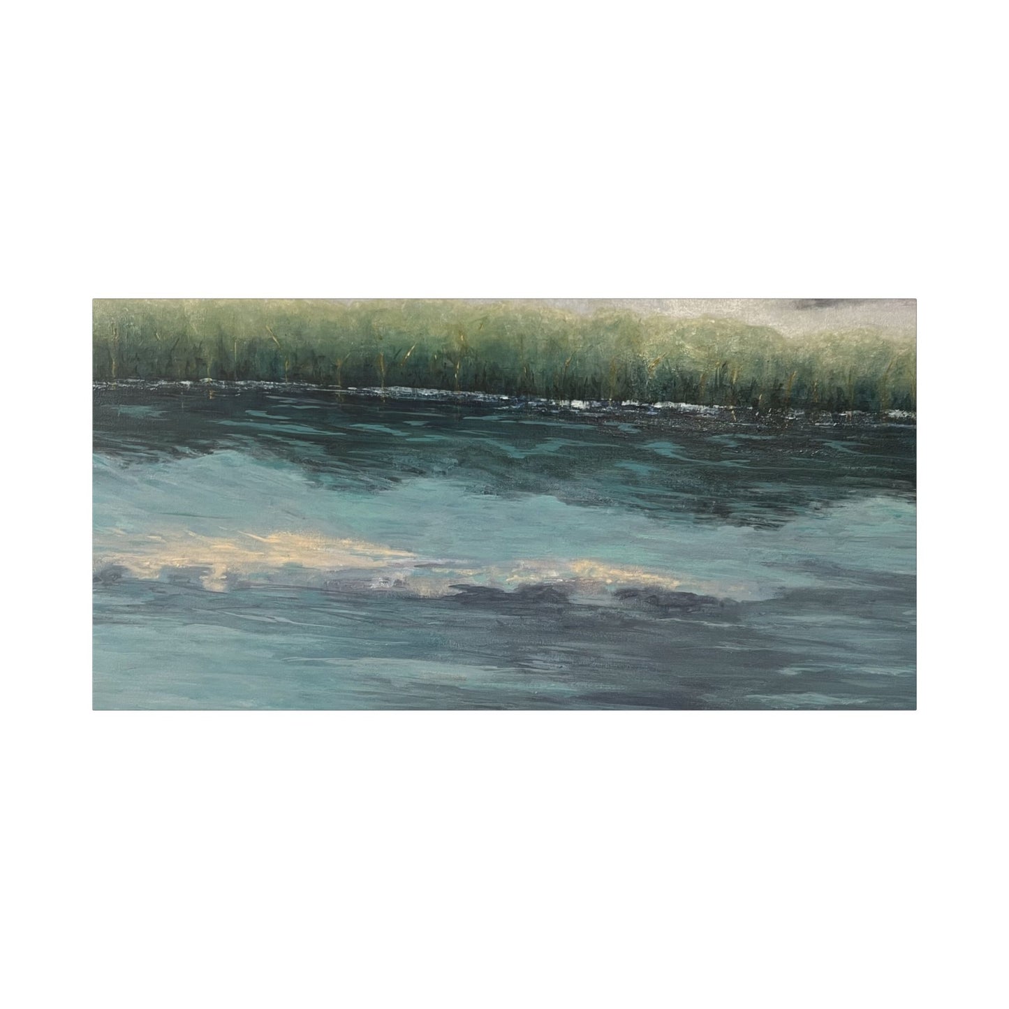 Serene Coastal Canvas Wall Art – Tranquil Ocean Landscape Decor