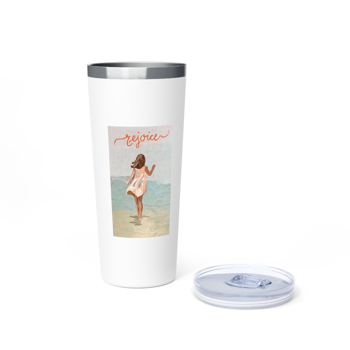Rejoice - Copper Vacuum Insulated Tumbler, 22oz