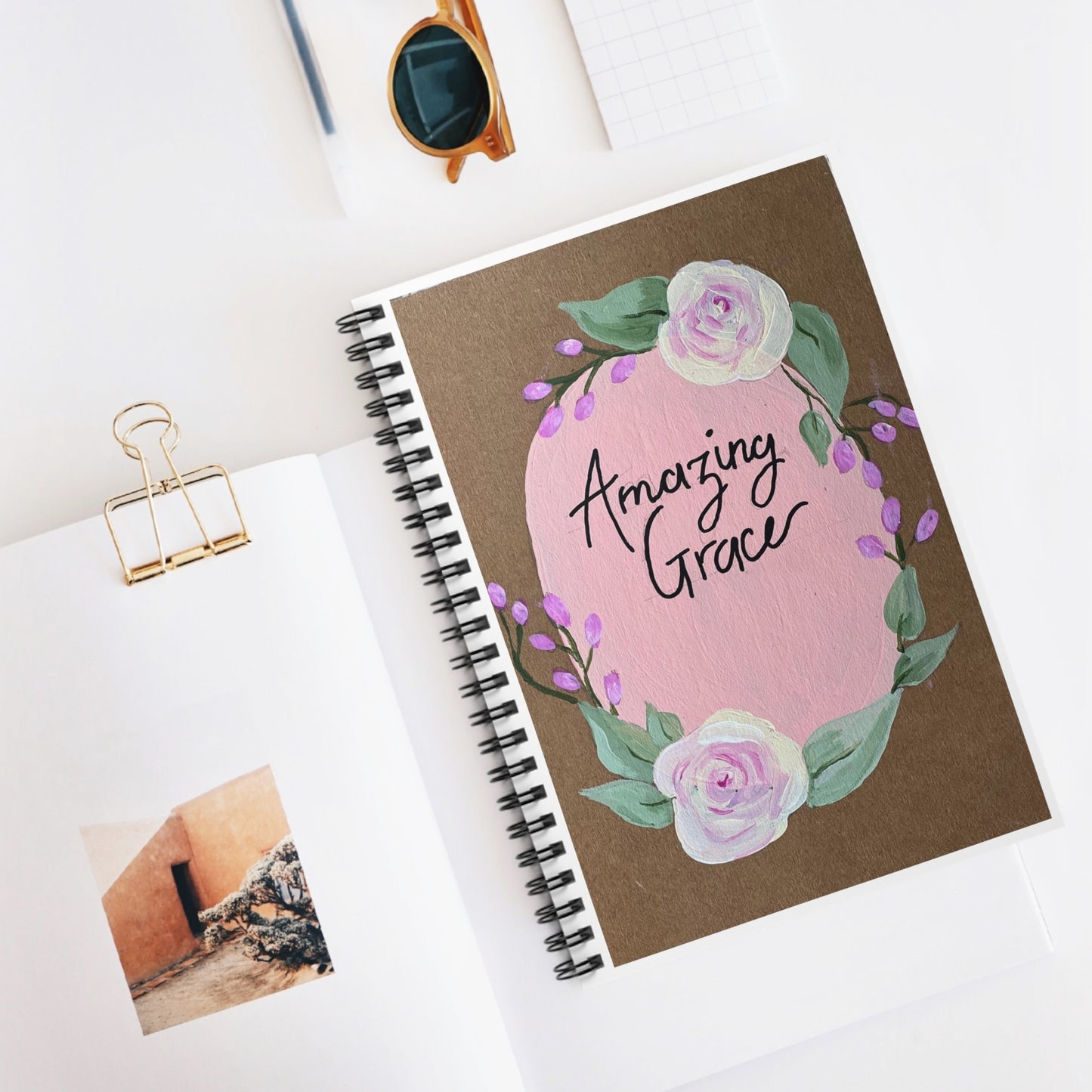 Amazing Grace Pink - Spiral Notebook - Ruled Line