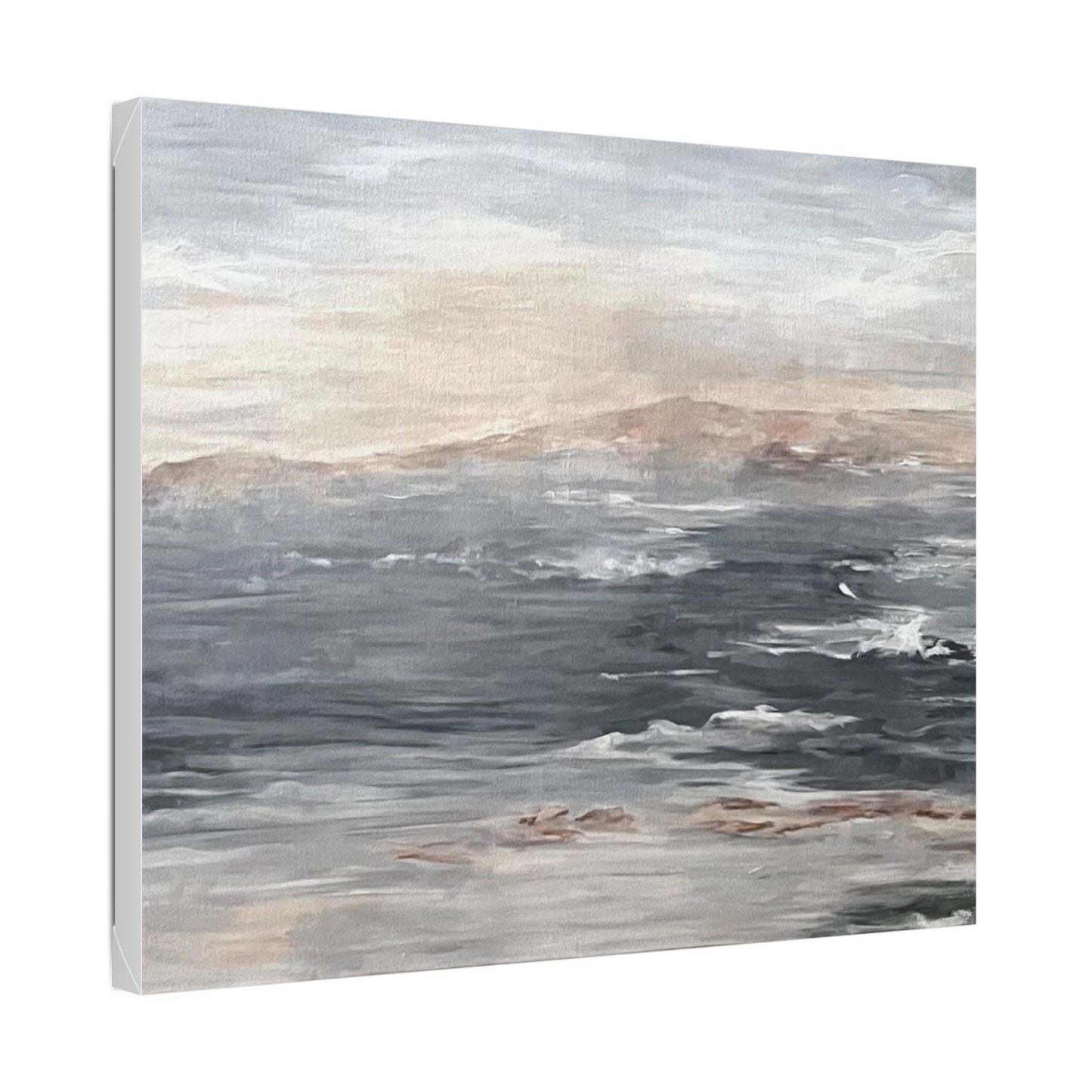Serene Ocean Stretch Canvas Wall Art - Tranquil Coastal Décor
