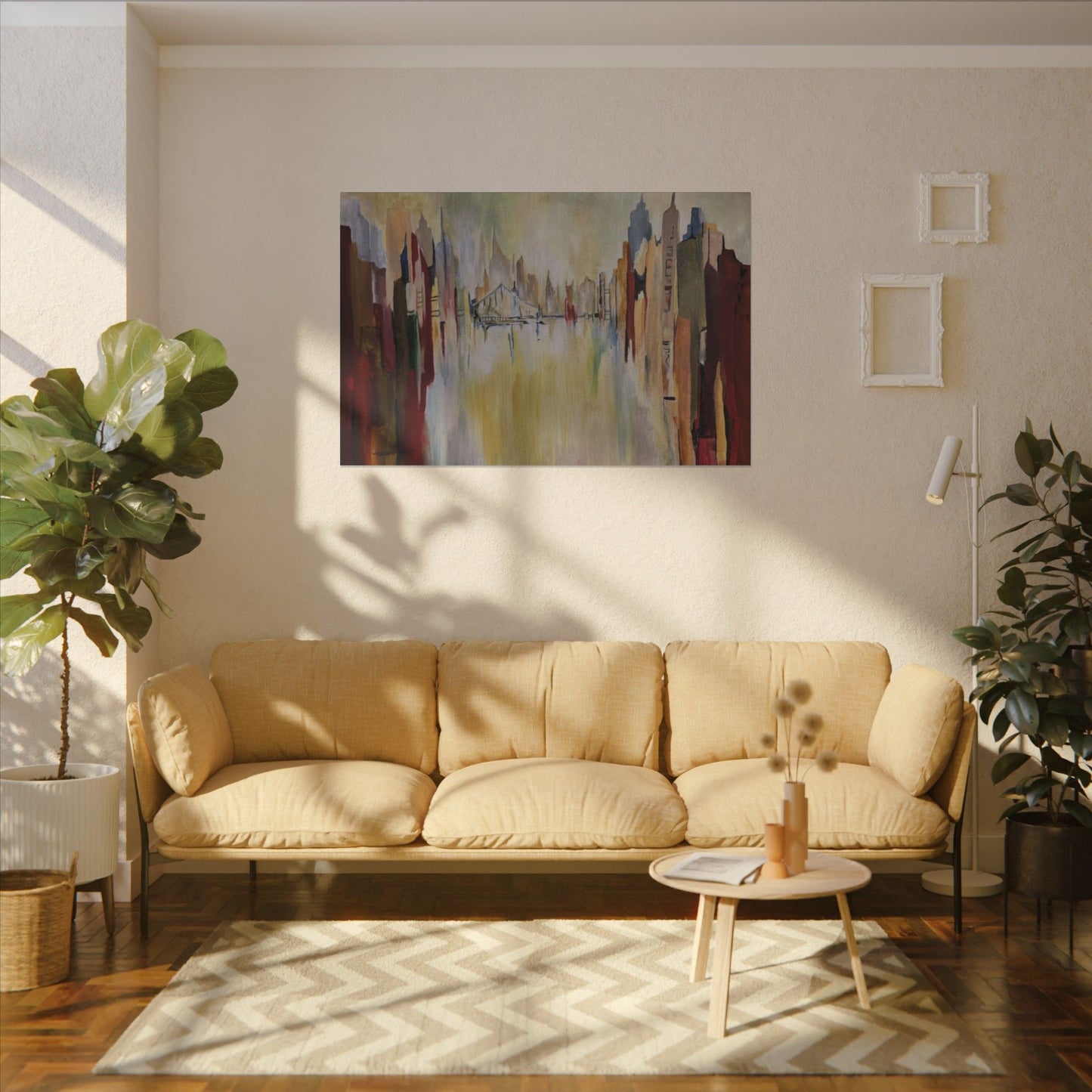 Abstract Landscape Canvas Art - Stretched Matte Wall Decor