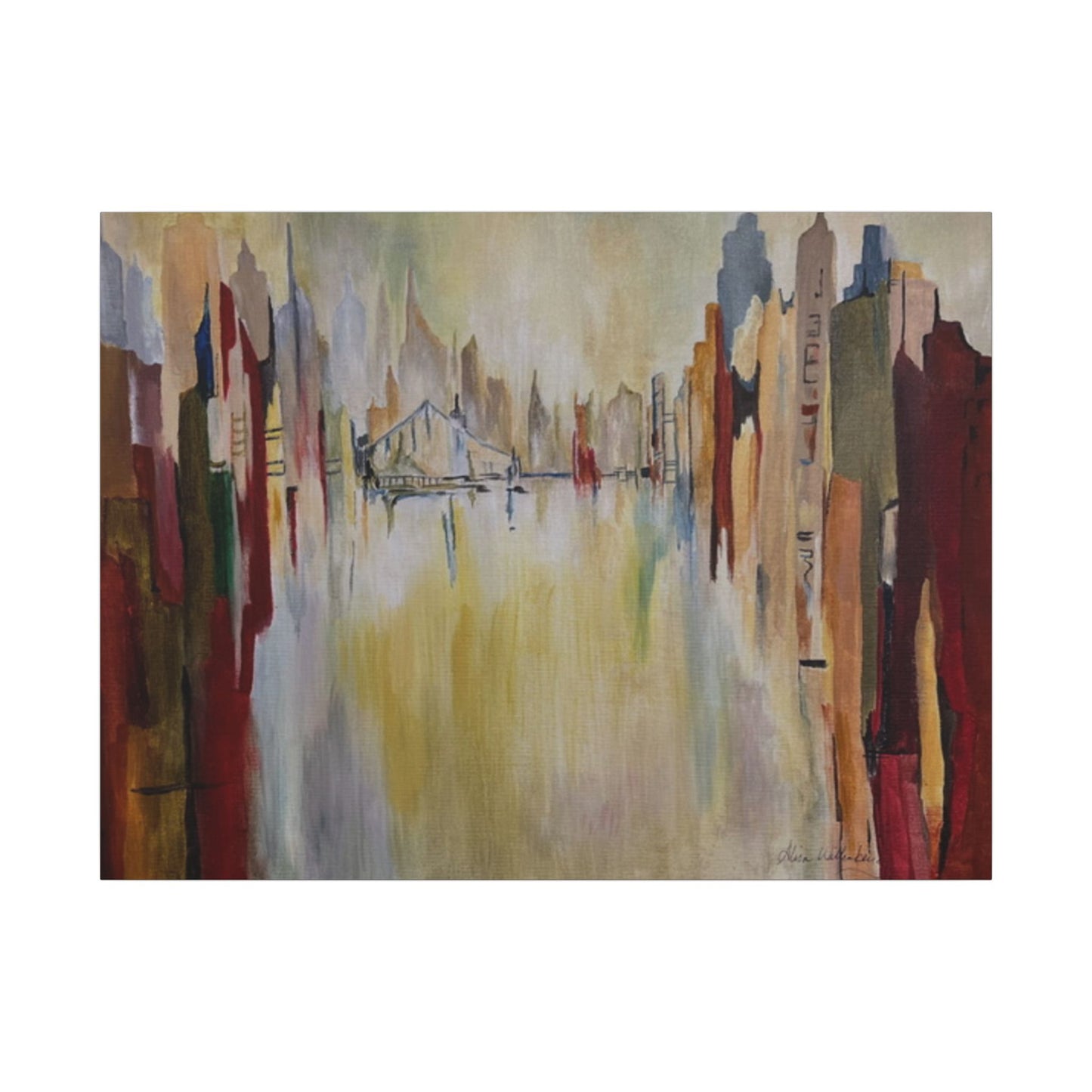Abstract Landscape Canvas Art - Stretched Matte Wall Decor