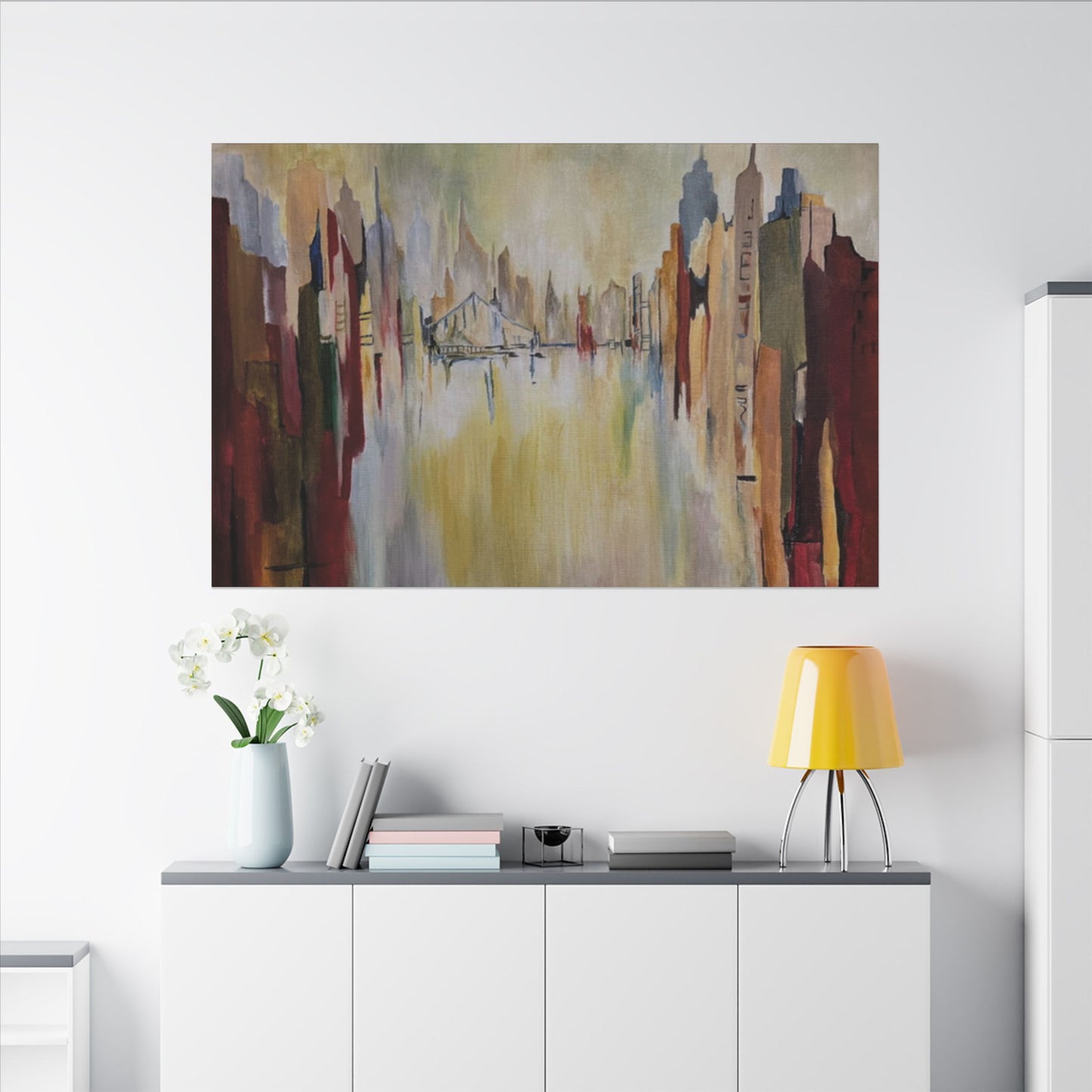 Abstract Landscape Canvas Art - Stretched Matte Wall Decor