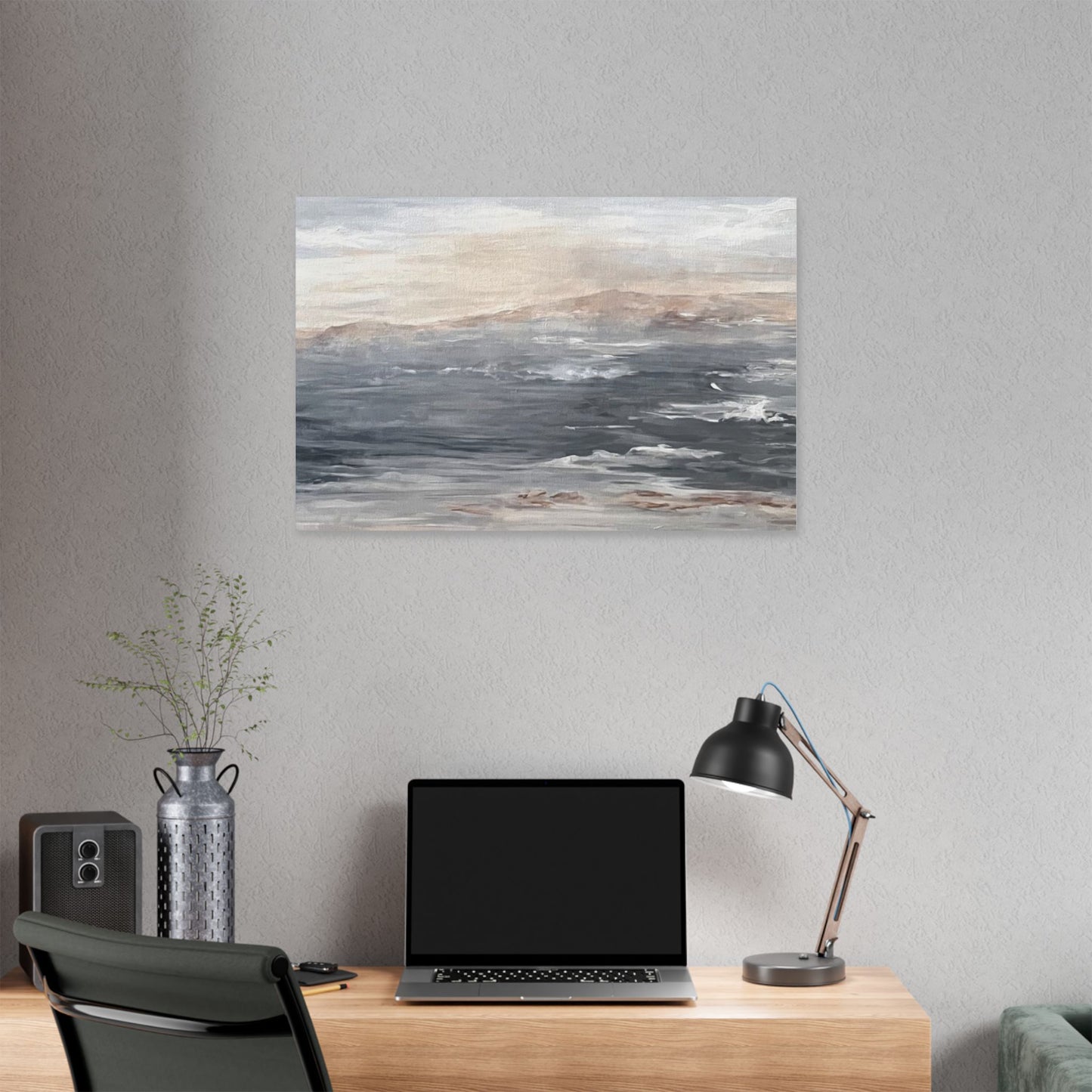 Serene Ocean Stretch Canvas Wall Art - Tranquil Coastal Décor