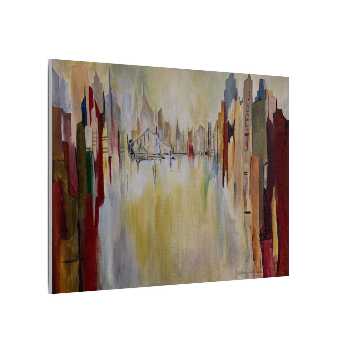 Abstract Landscape Canvas Art - Stretched Matte Wall Decor