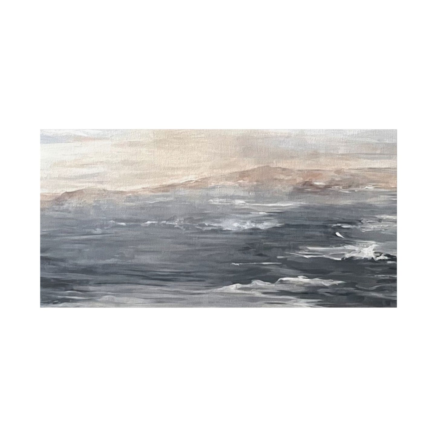 Serene Ocean Stretch Canvas Wall Art - Tranquil Coastal Décor
