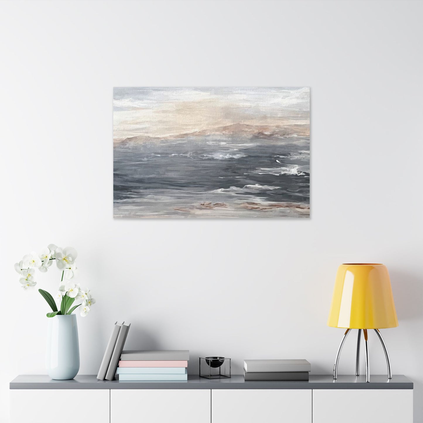 Serene Ocean Stretch Canvas Wall Art - Tranquil Coastal Décor