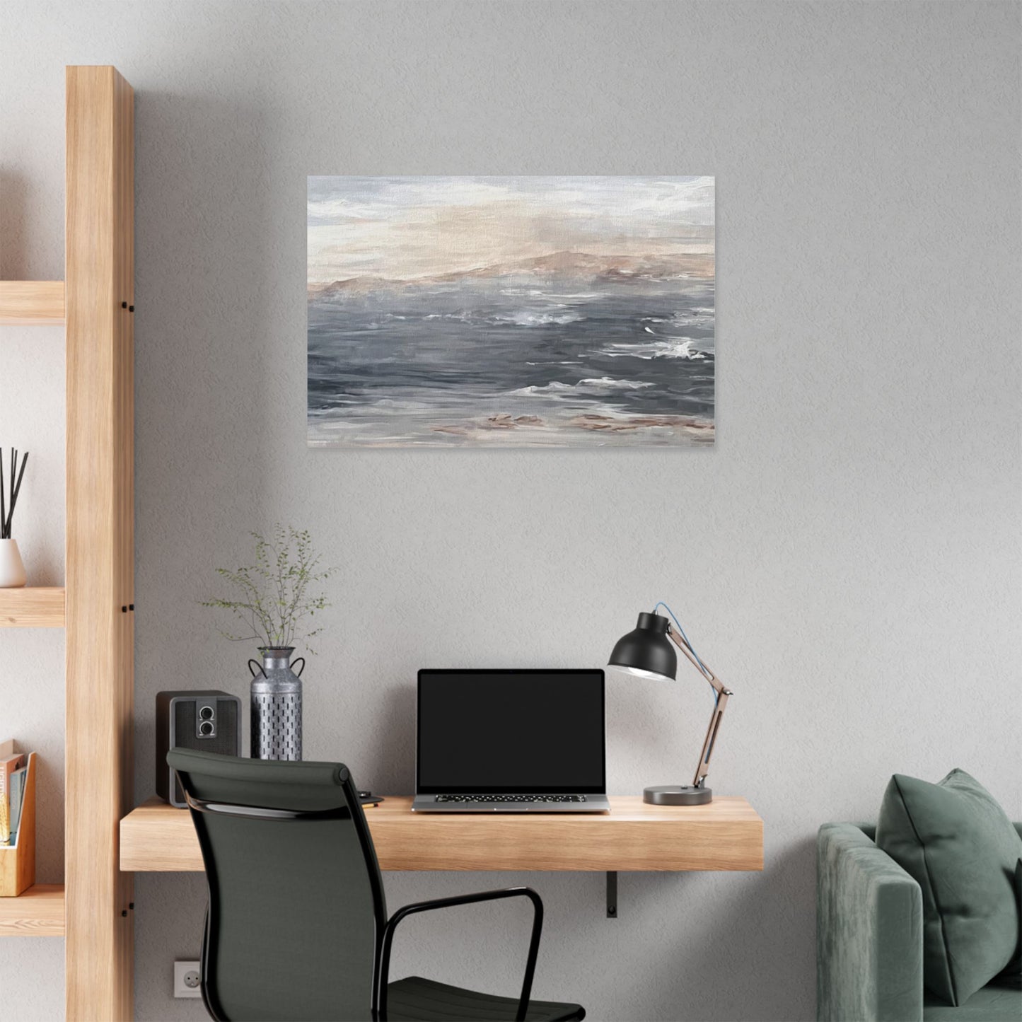 Serene Ocean Stretch Canvas Wall Art - Tranquil Coastal Décor