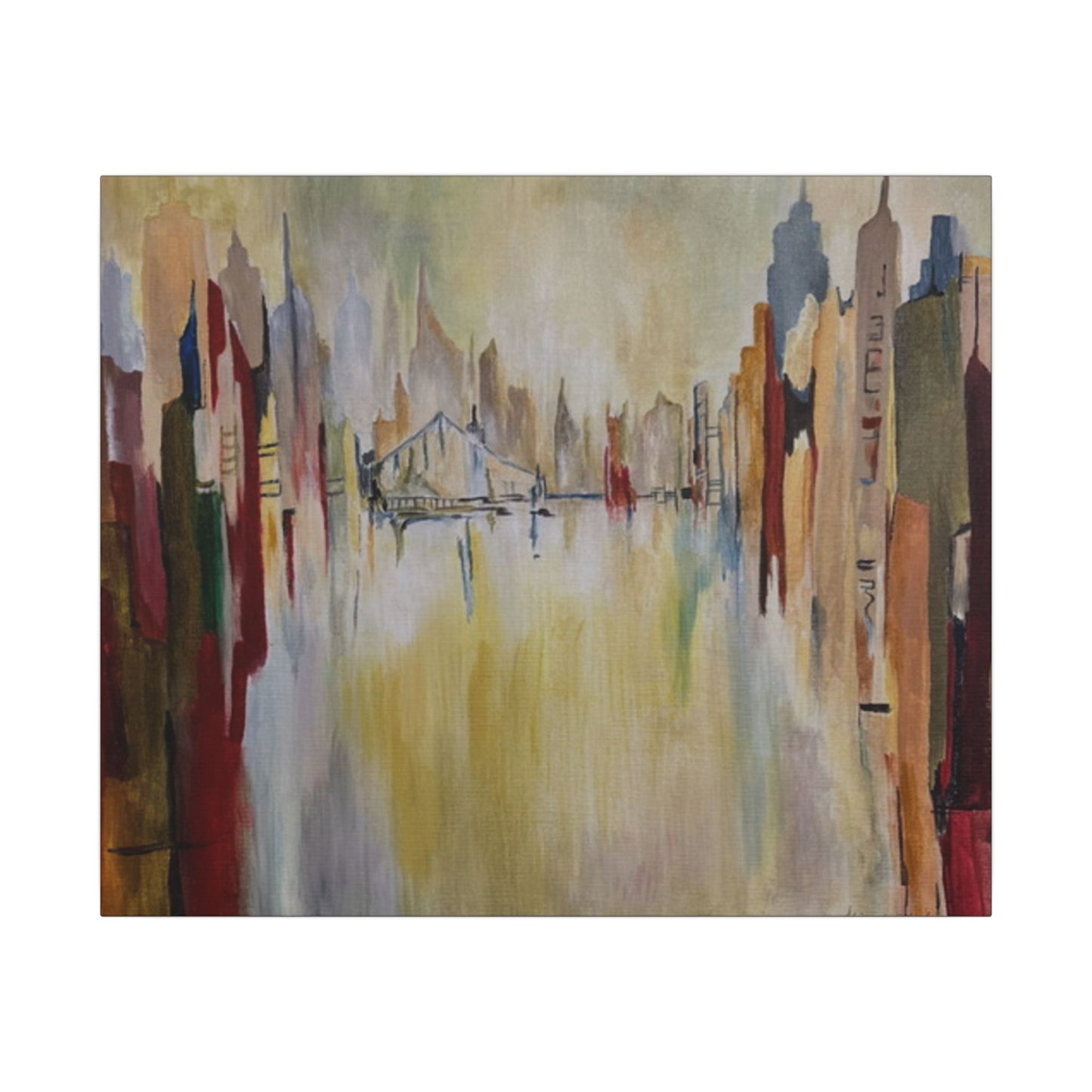 Abstract Landscape Canvas Art - Stretched Matte Wall Decor