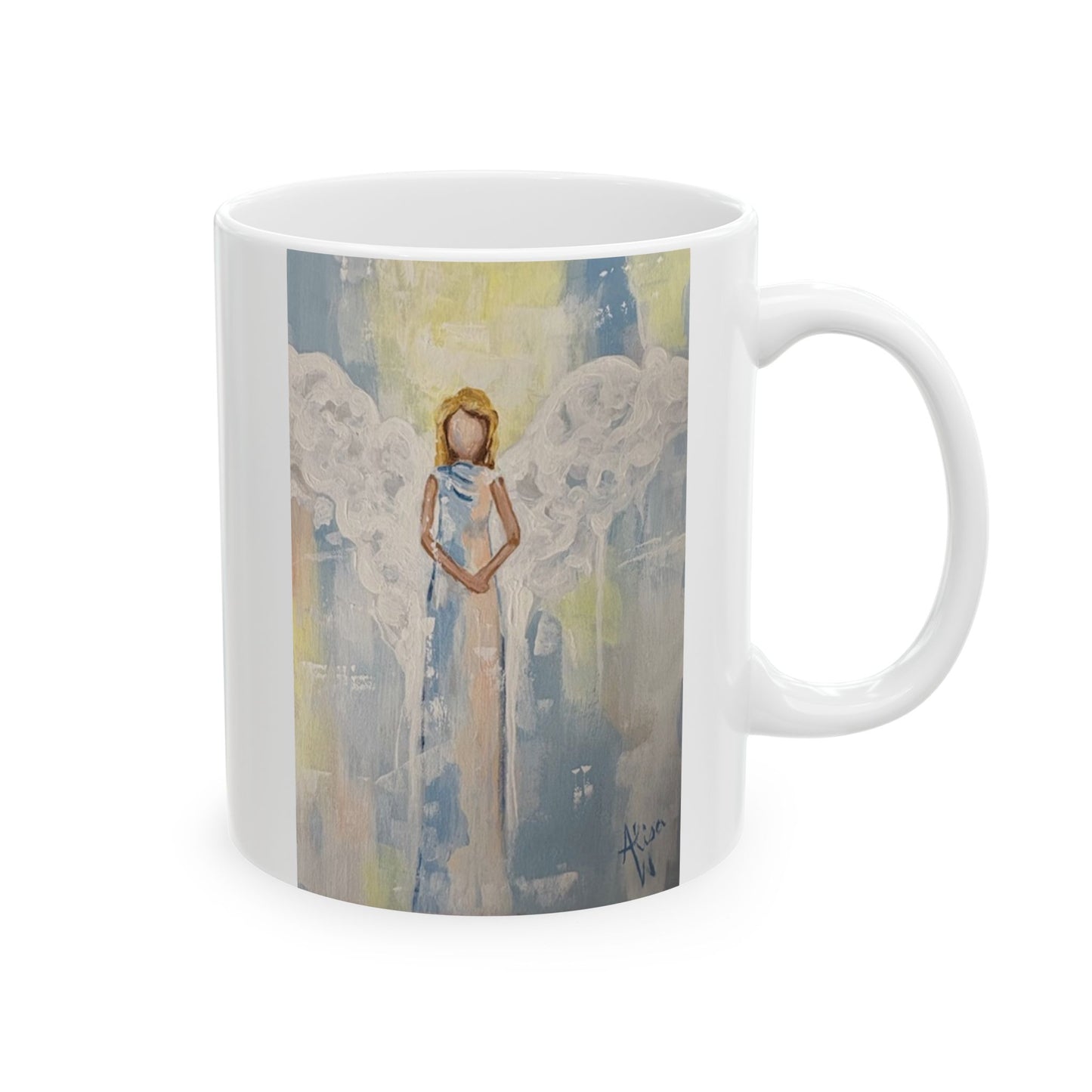Artistic Floral Ceramic Mug - Unique Coffee Cup for Gifts, Home Décor, Tea Lovers, Birthdays, Mother’s Day, Relaxing Moments