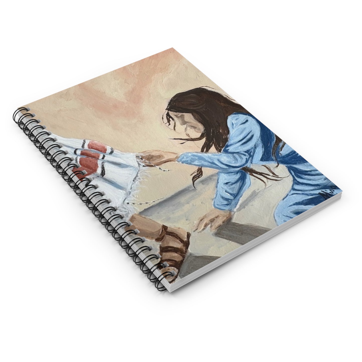 Hem of His Garment - Artistic Spiral Notebook - Ruled Lines | Inspirational Journal, Writing Pad, Gift for Artists, Stationery for Students, Creative Gifts