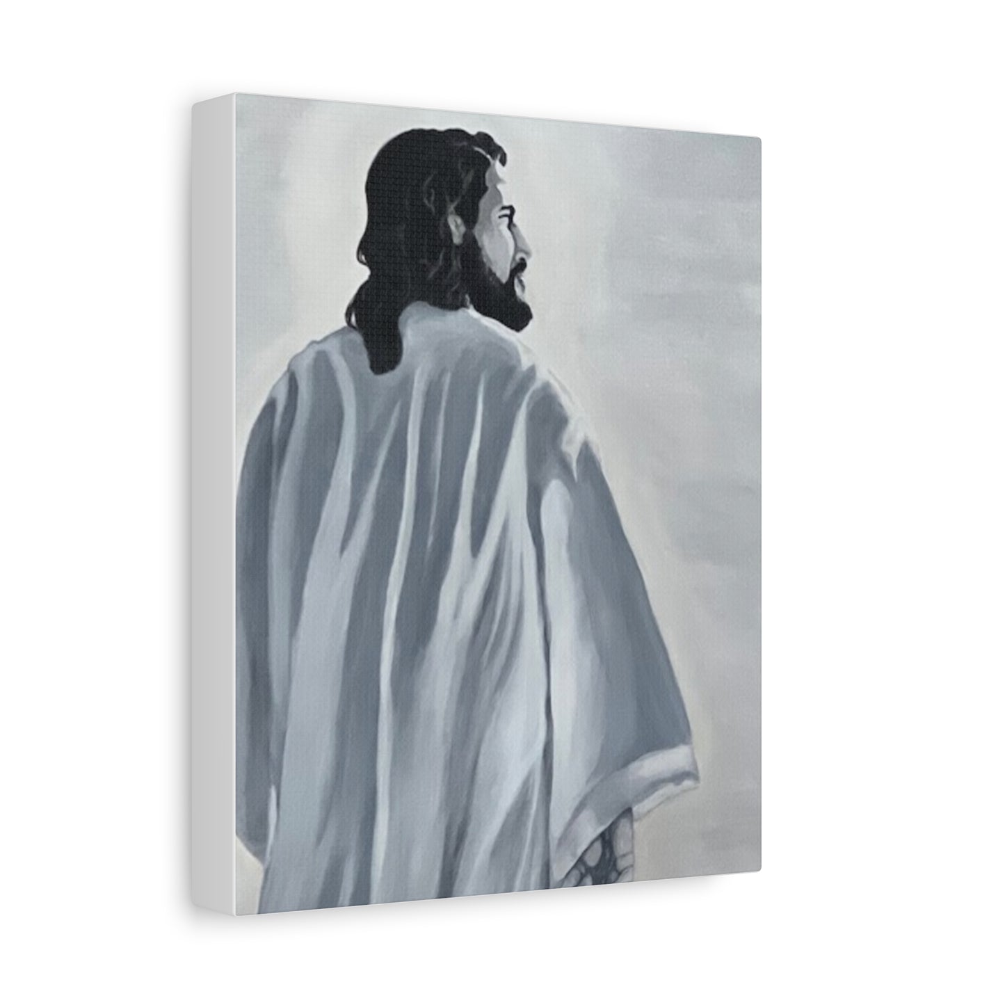 Inspirational Jesus Canvas Wall Art - Stretched Matte Print for Home Decor