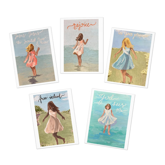 Girls Edition - Multi-Design Greeting Cards (5-Pack)