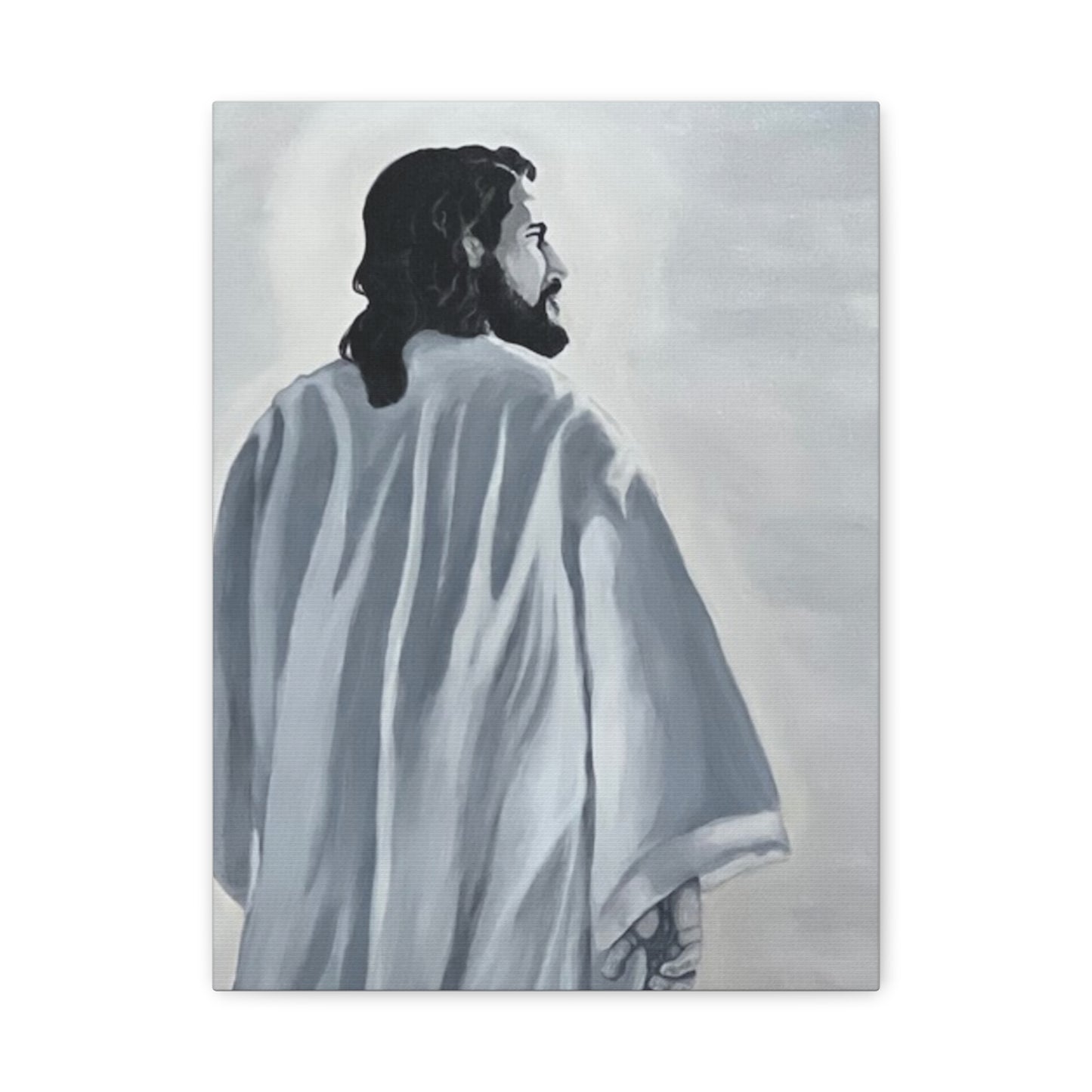 Inspirational Jesus Canvas Wall Art - Stretched Matte Print for Home Decor
