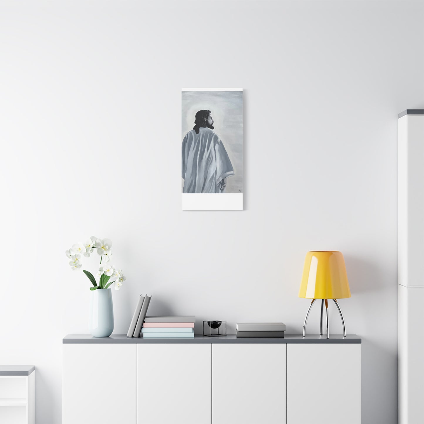 Inspirational Jesus Canvas Wall Art - Stretched Matte Print for Home Decor
