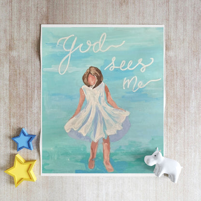 Throw Blanket - God Sees Me
