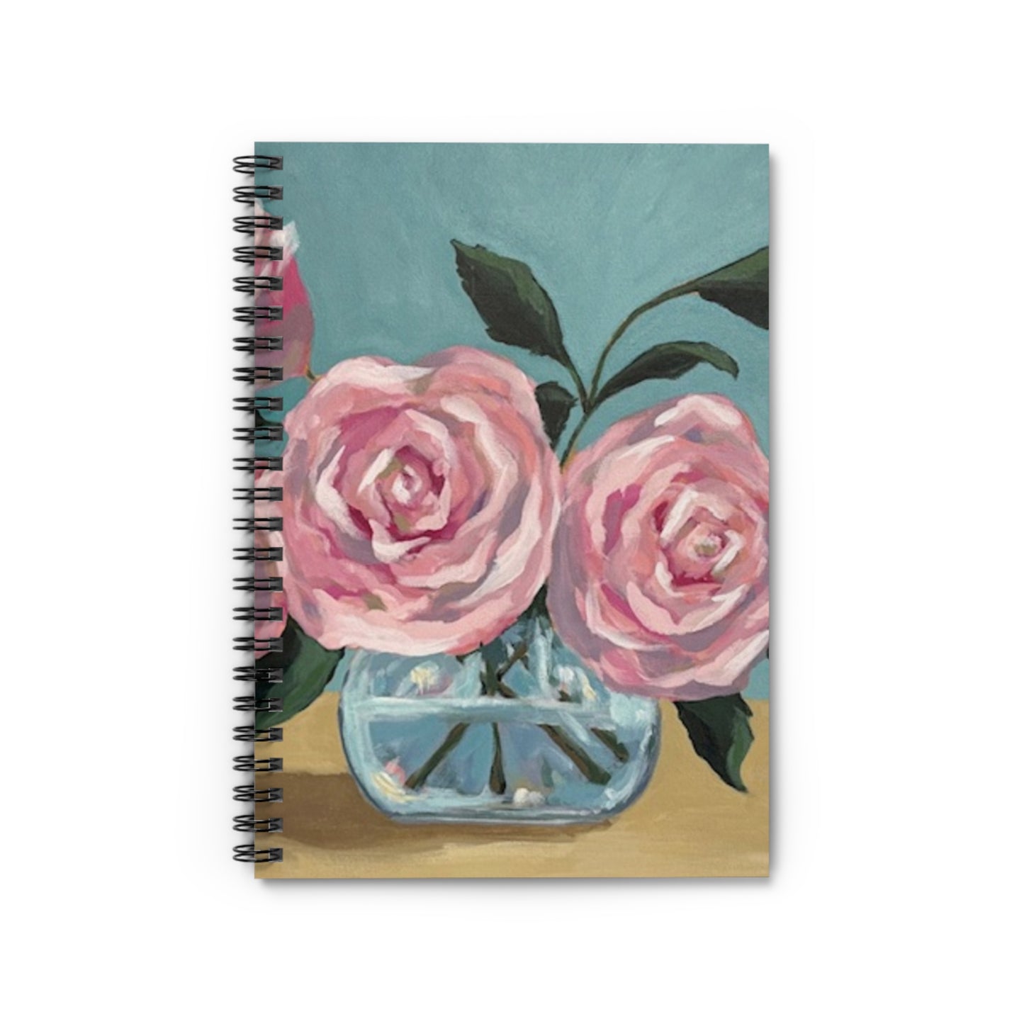 Vintage Floral Spiral Notebook - Ruled Line for Creative Ideas & Notes