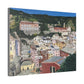 Artistic Stretched Canvas - Charming Italian Village Landscape