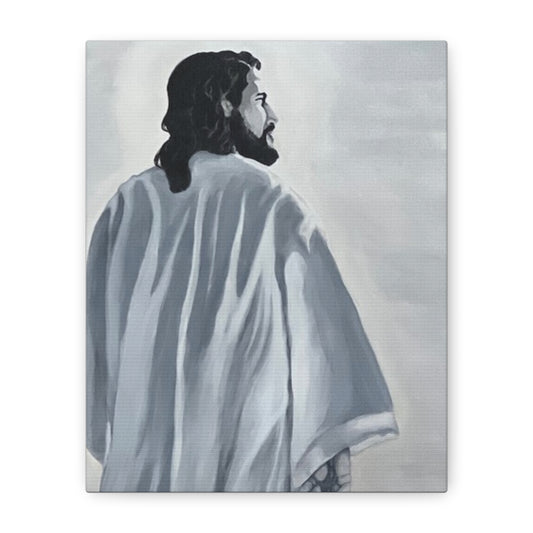 Inspirational Jesus Canvas Wall Art - Stretched Matte Print for Home Decor
