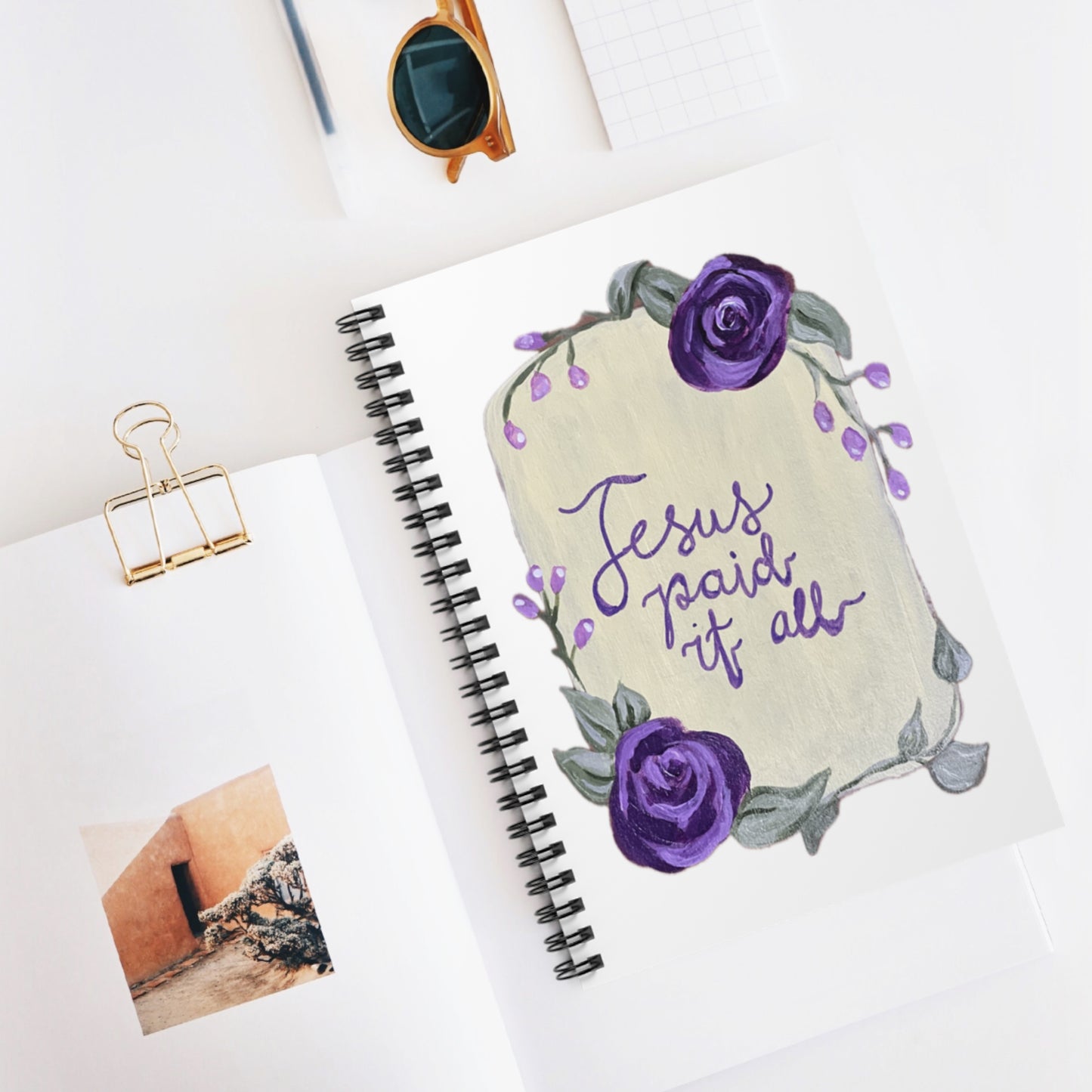 Jesus Paid it All - Spiral Notebook - Ruled Line